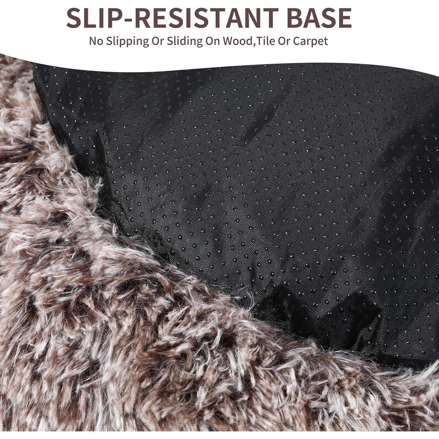 Cama Redonda para Perro y Gato KITTYWOO 60cm Marrón