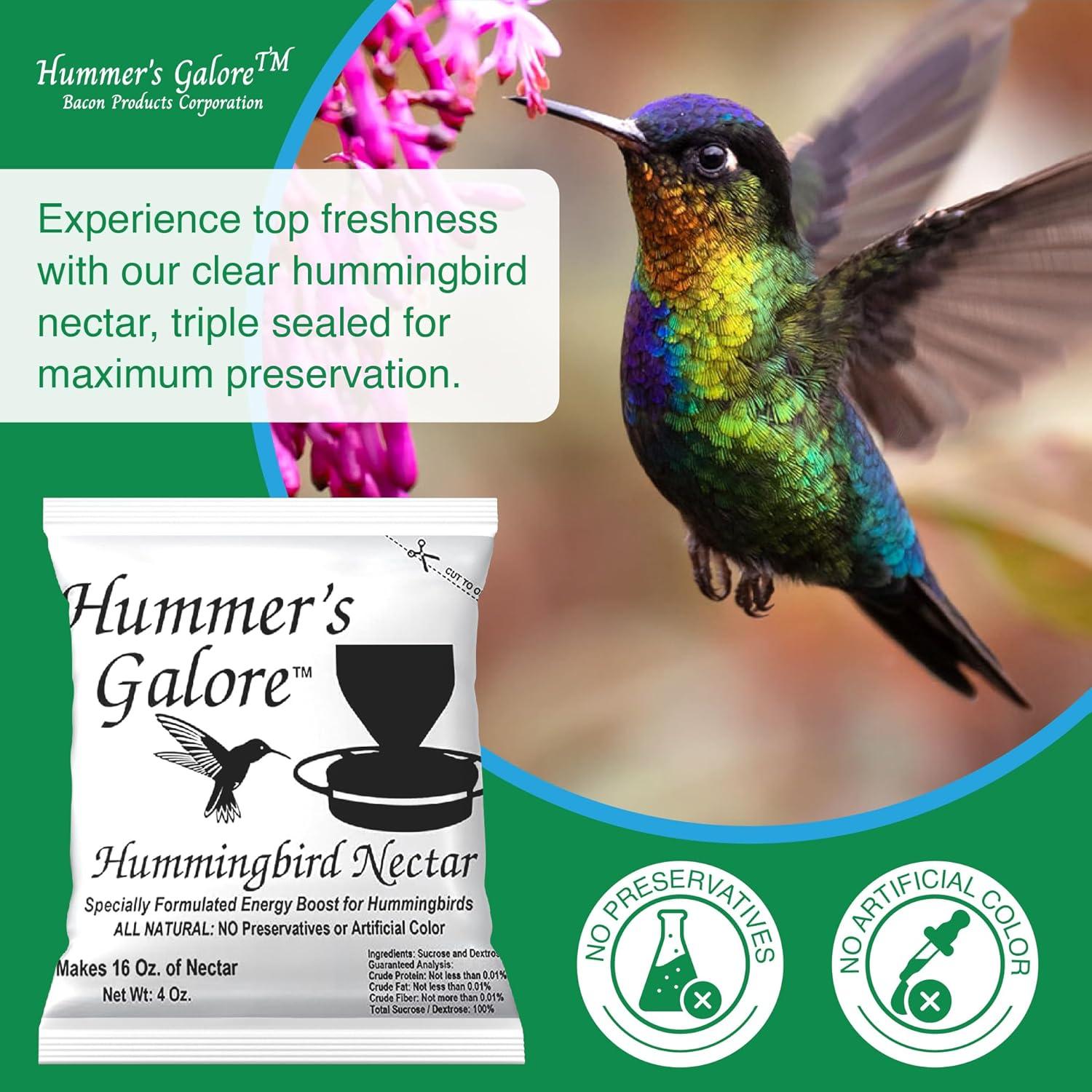 Néctar para Colibríes Hummer's Galore 64 oz - Natural y Listo para Usar