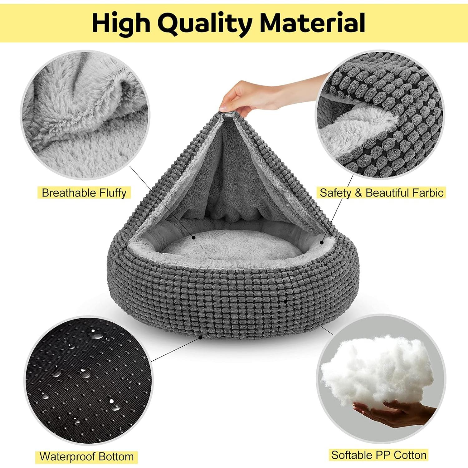 Cama Redonda para Perro Pequeño SIWA MARY 58.42cm Antiestrés