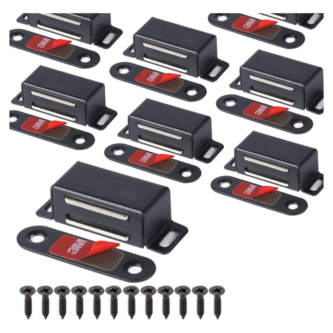 Imanes de Gabinete Mousike Acero Inoxidable 8 Pack 9.07 kg