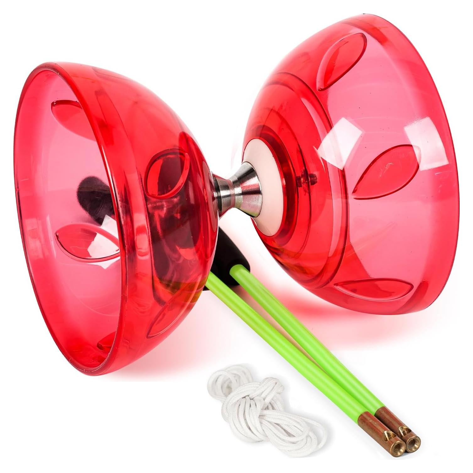 Yoyo Diabolo Chino BODY RHYTHM con 5 Rodamientos y Palos de Fibra