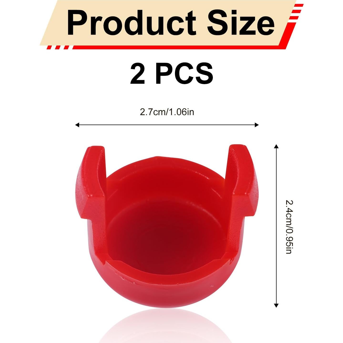 Botones de Repuesto Babyzen YOYO 2 Piezas ABS Rojo