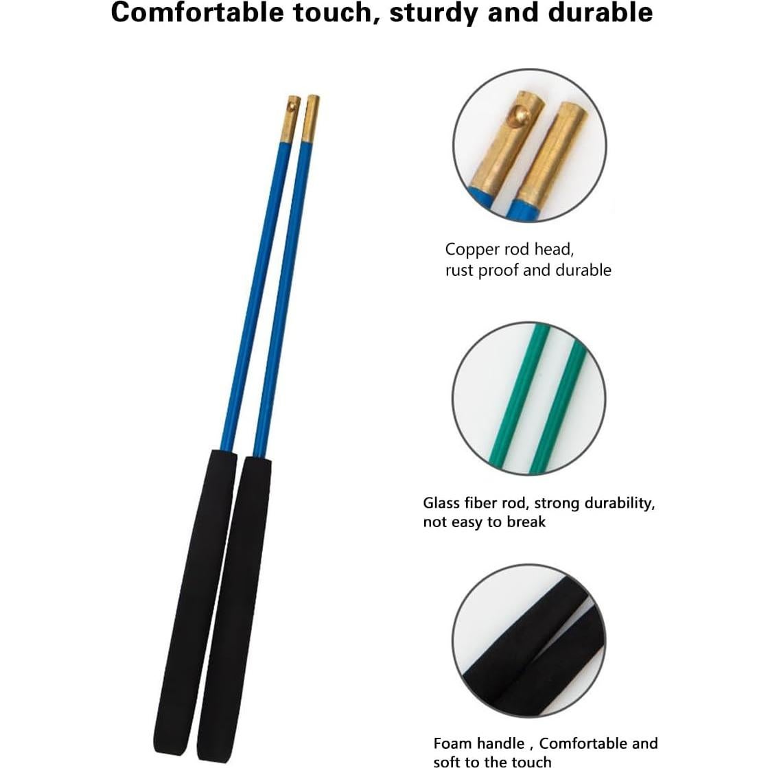 Juego de Diábolo Chino Erencook Azul 9 Rodamientos con Palos