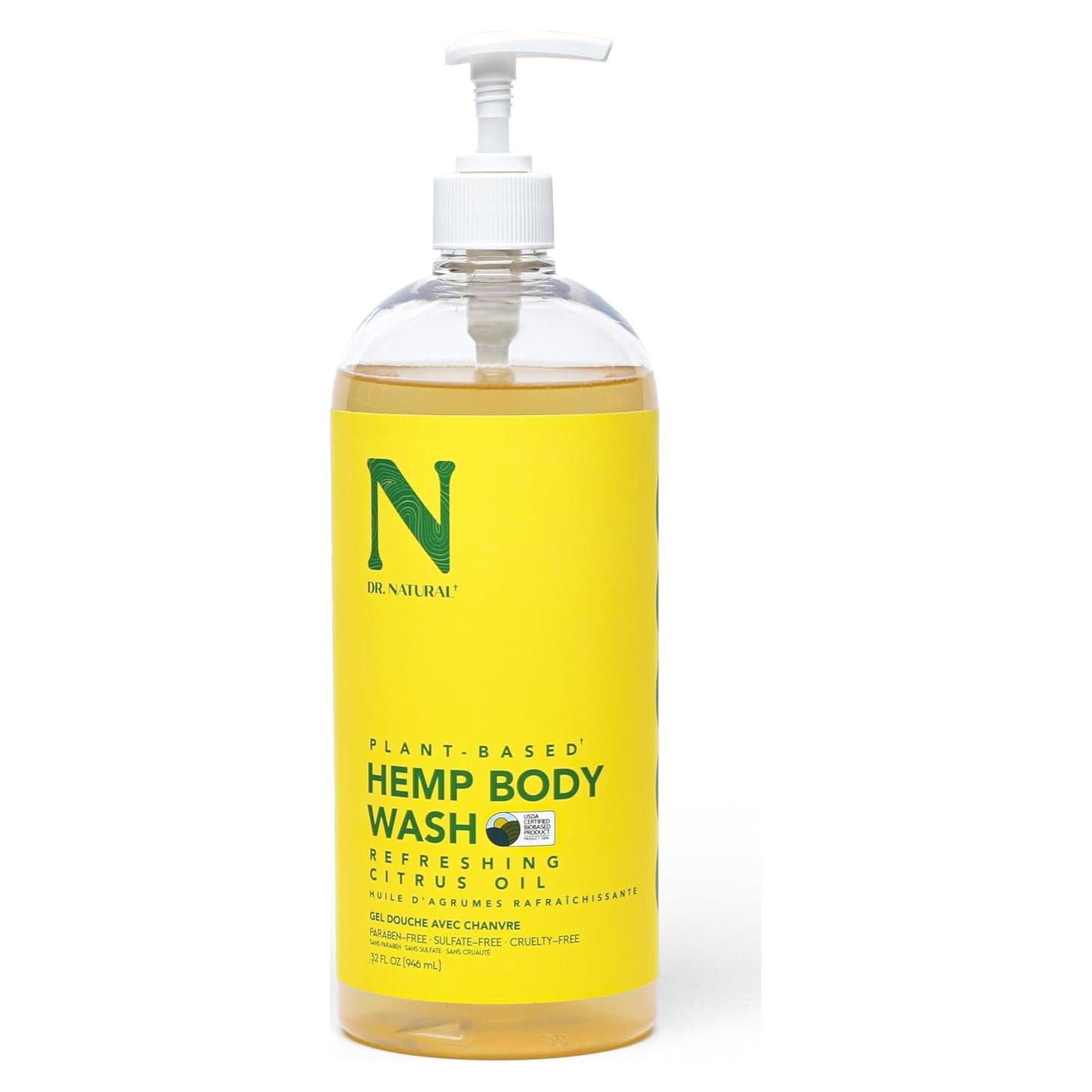 Jabón Corporal Dr. Natural de Cáñamo Cítrico 0.95 L Hidratante