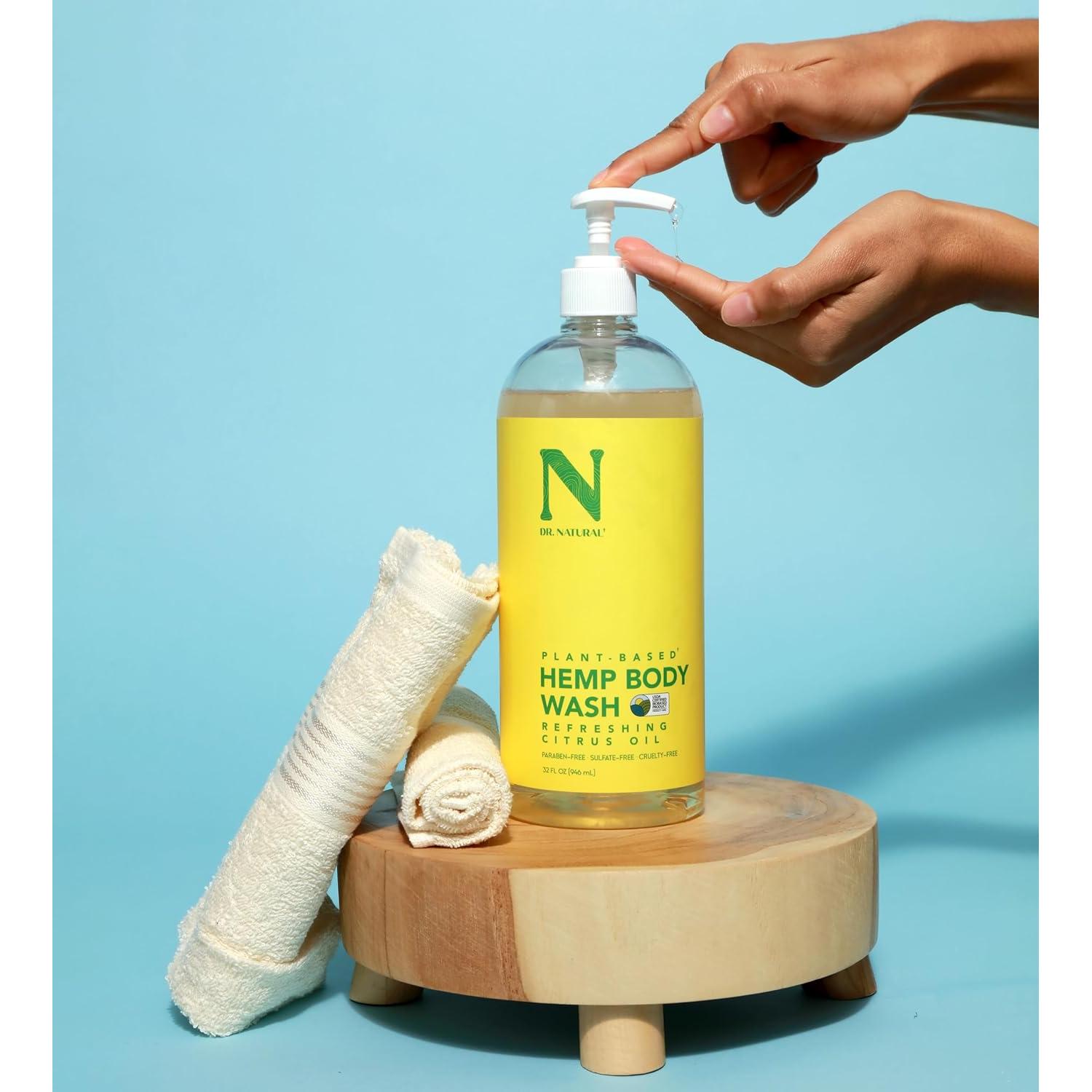 Jabón Corporal Dr. Natural de Cáñamo Cítrico 0.95 L Hidratante