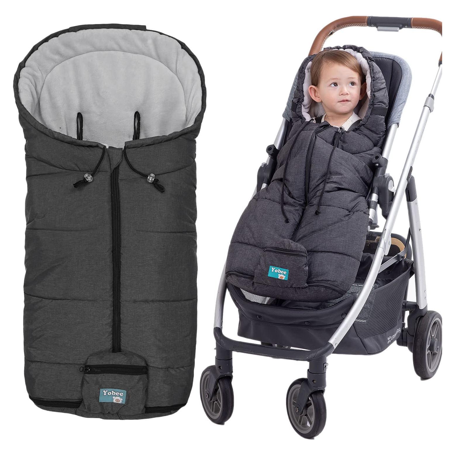 Bolsa de Saco para Cochecito Yobee Gris Cálido Impermeable