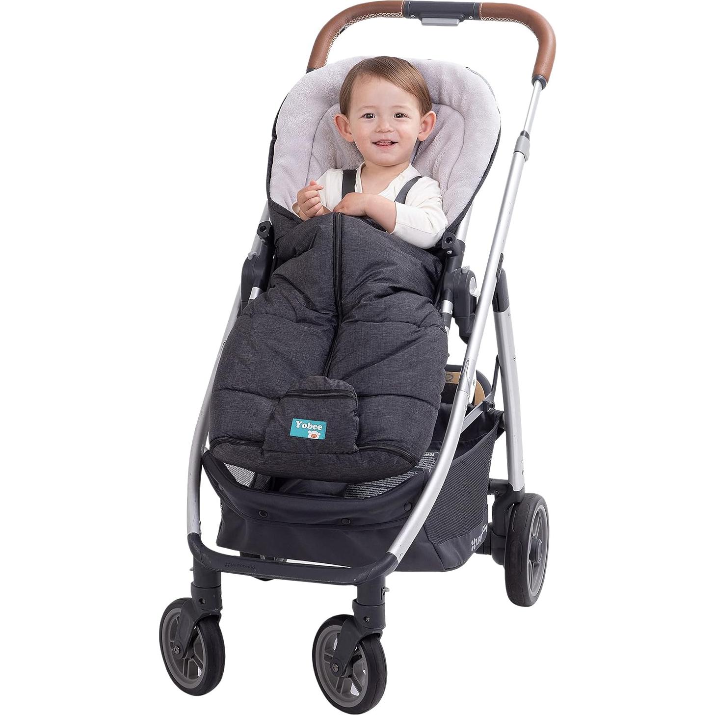 Bolsa de Saco para Cochecito Yobee Gris Cálido Impermeable