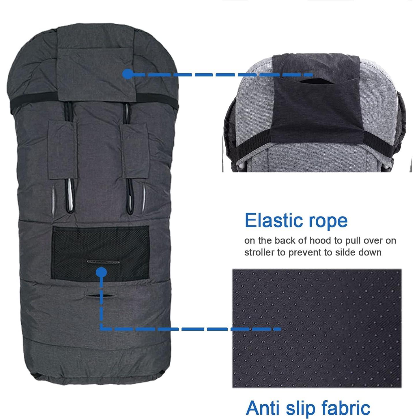 Bolsa de Saco para Cochecito Yobee Gris Cálido Impermeable