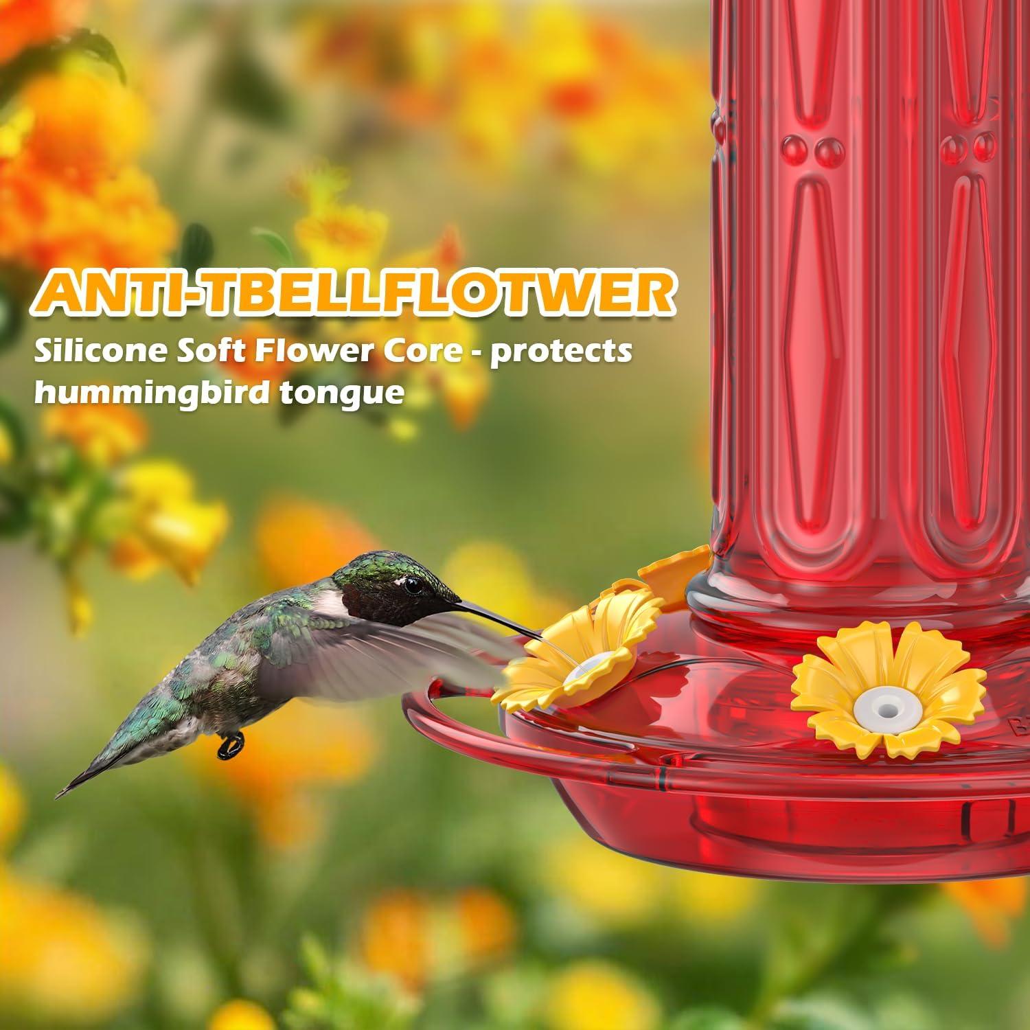 Alimentador de Colibrí Birdream 2 Pcs 20 Onzas Rojo Antibacteriano