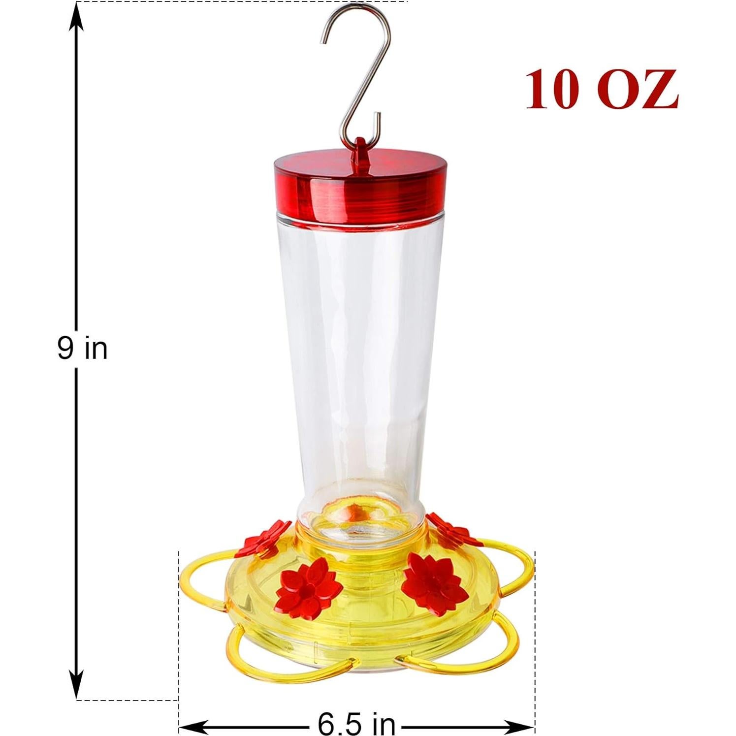 Alimentador de Colibrí Joliyoou 0.3L Vidrio y Plástico
