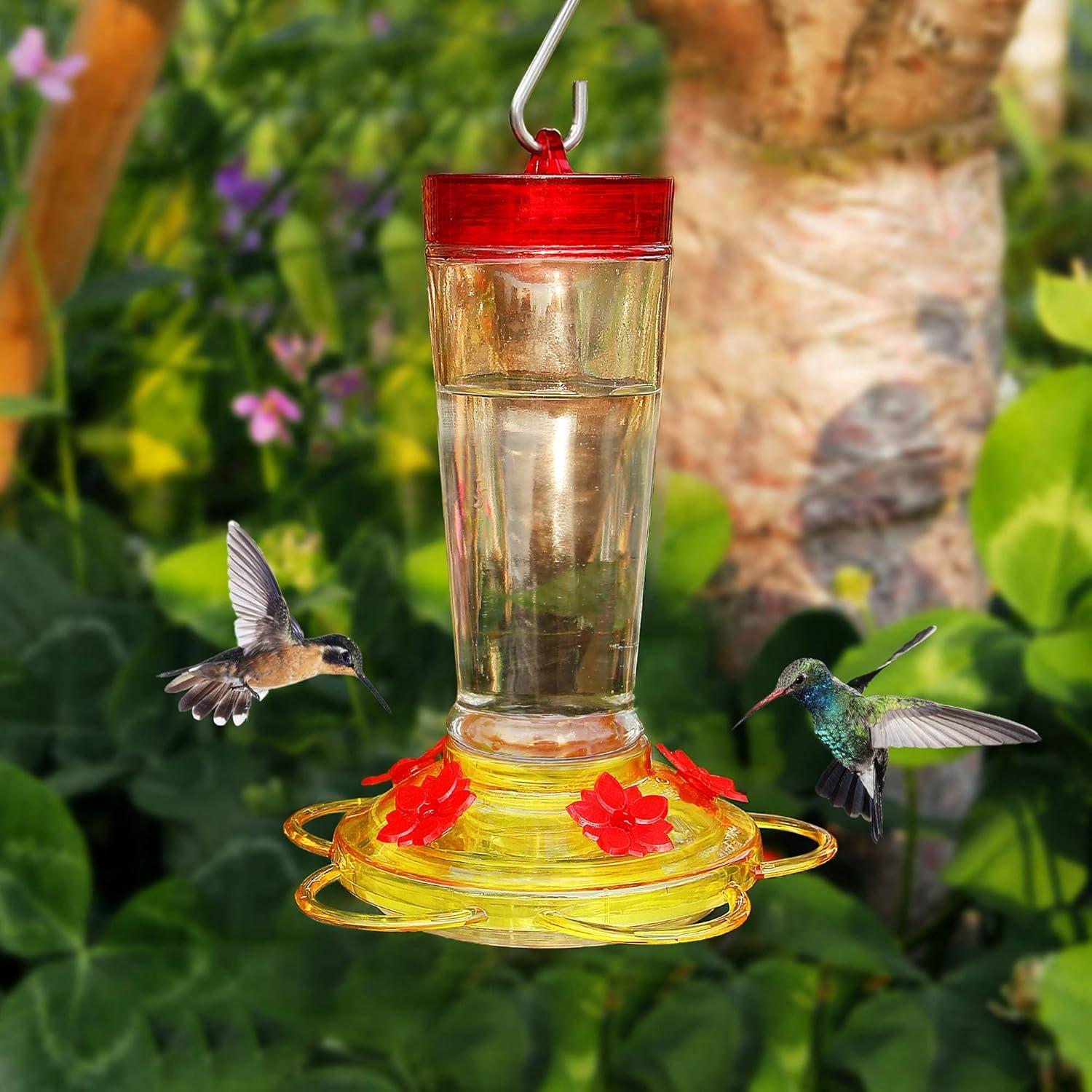 Alimentador de Colibrí Joliyoou 0.3L Vidrio y Plástico