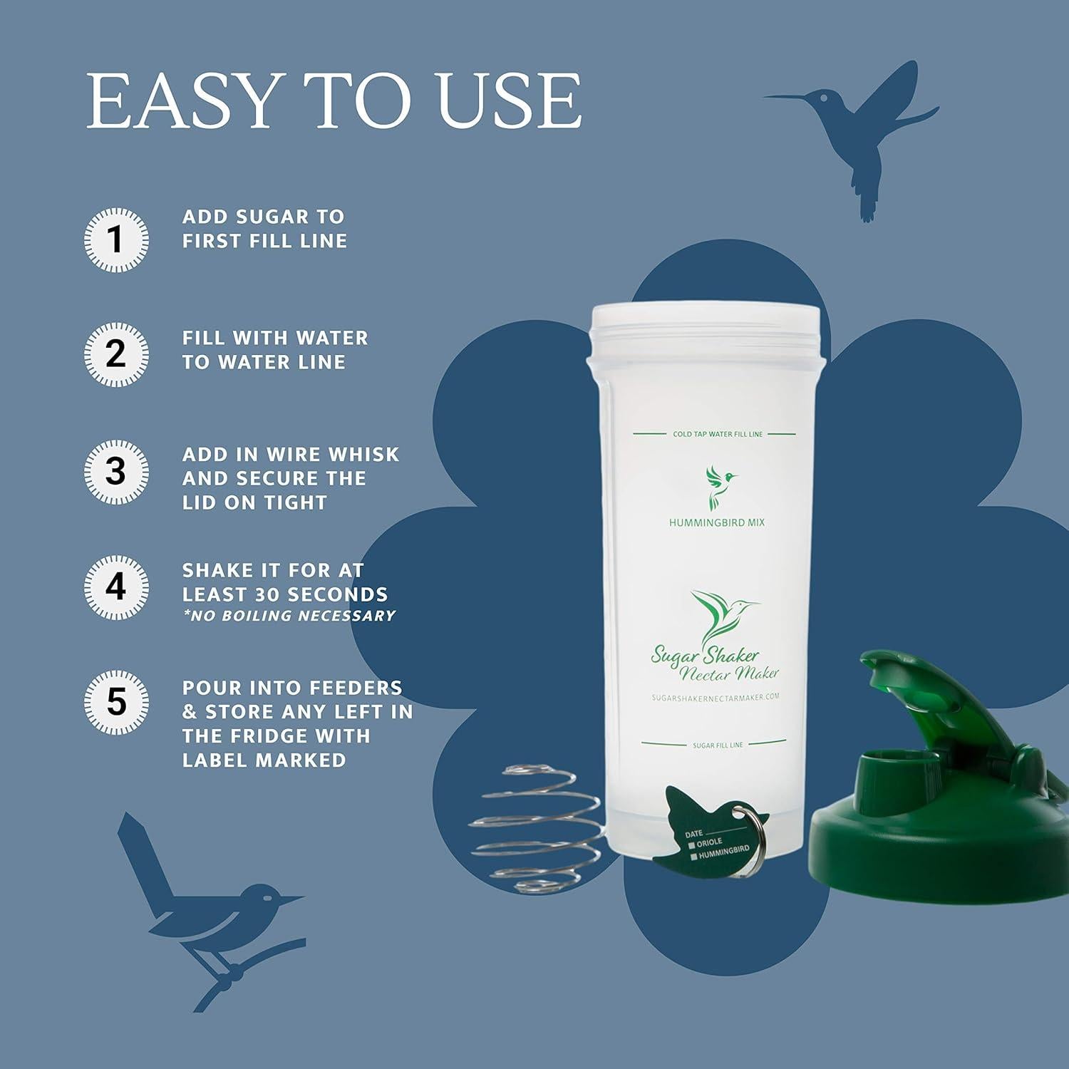 Botella Mezcladora de Néctar para Colibrí The Best Nest 113g