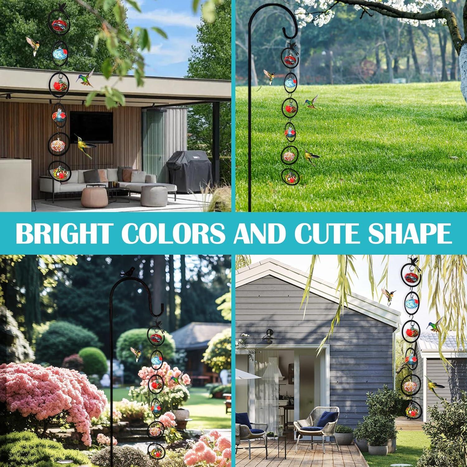 Alimentador de Colibríes de Vidrio Ruiyi Tim 6 PCS 150g