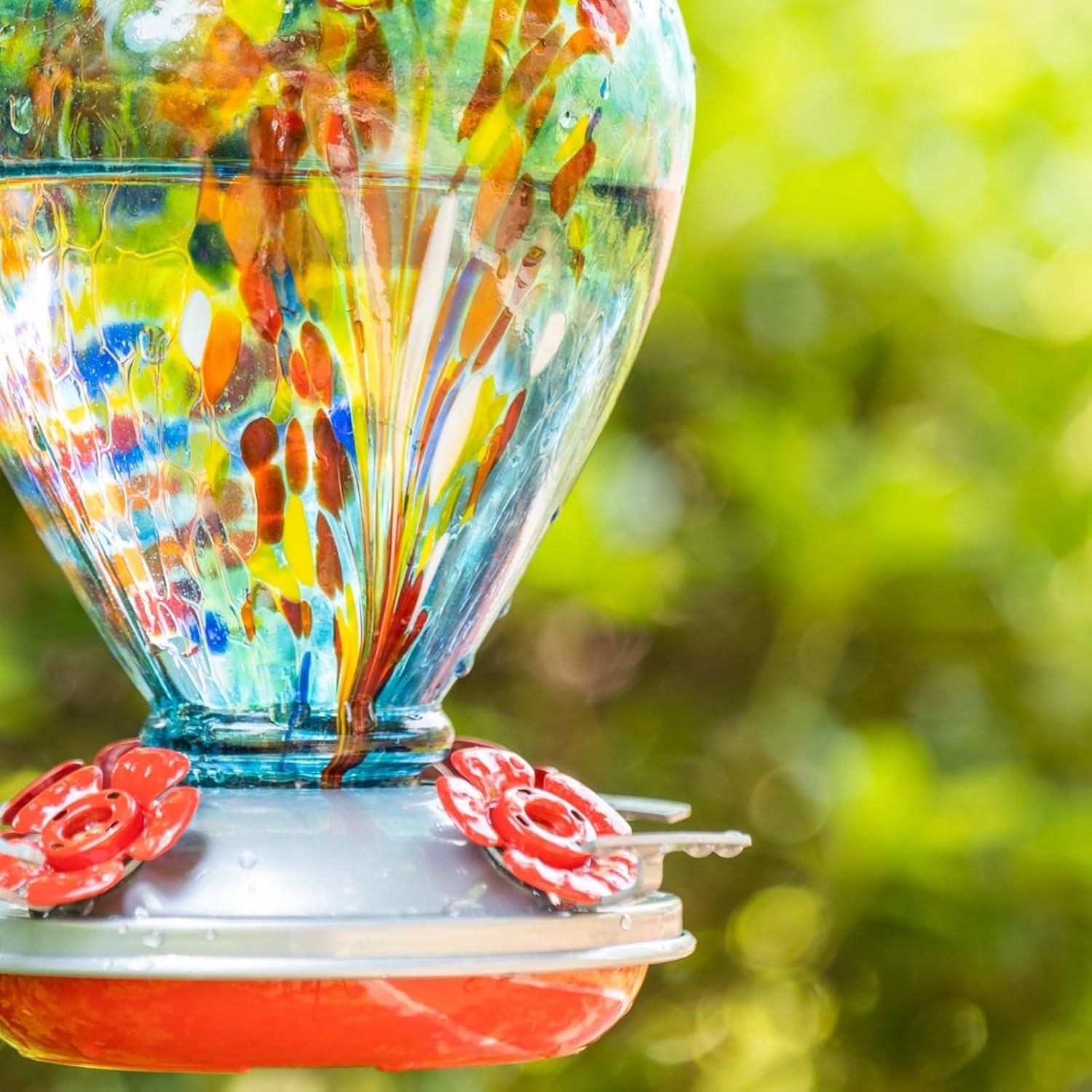 Alimentador de Colibrí de Vidrio Muse Garden - 2 Paquete