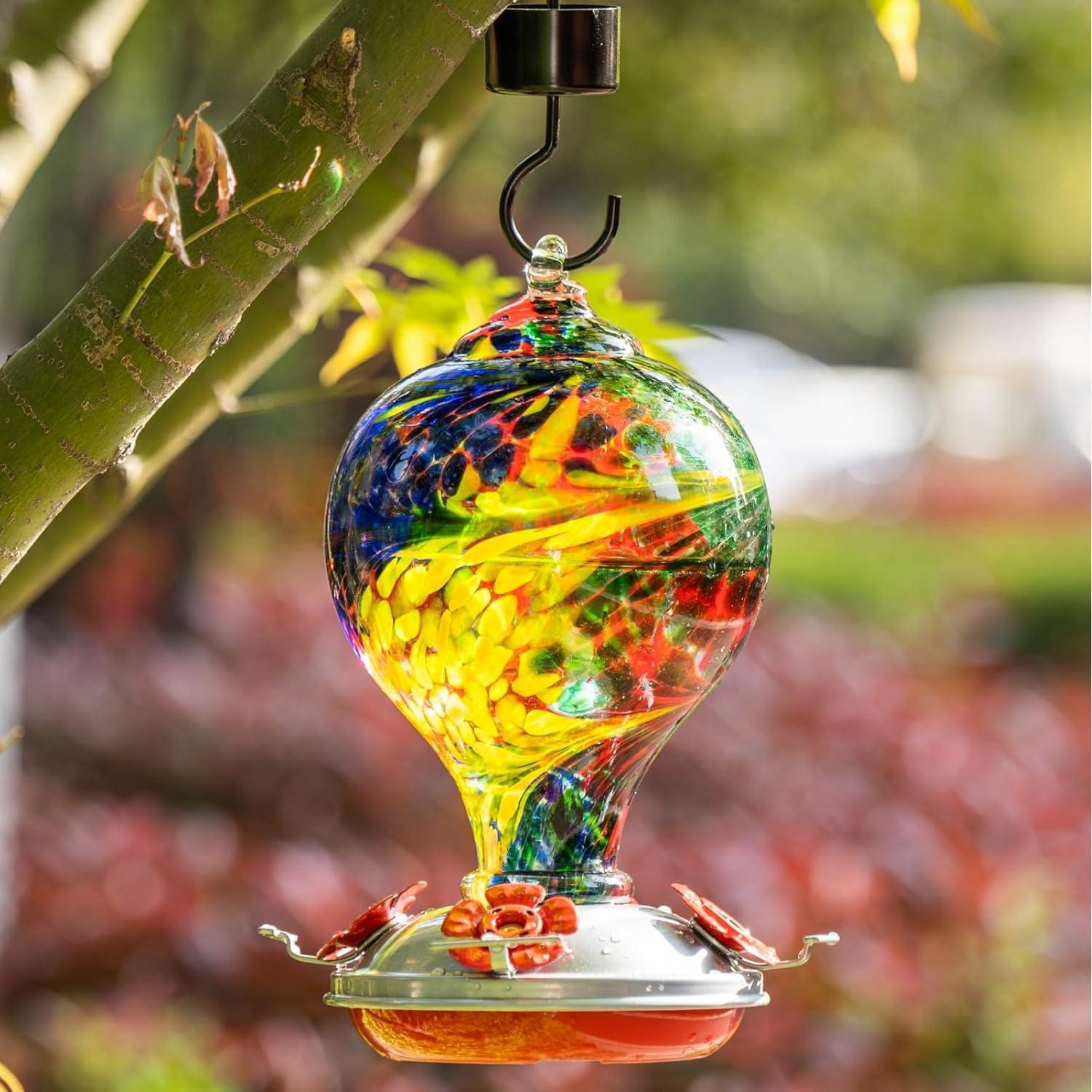 Alimentador de Colibrí de Vidrio Muse Garden - 2 Paquete