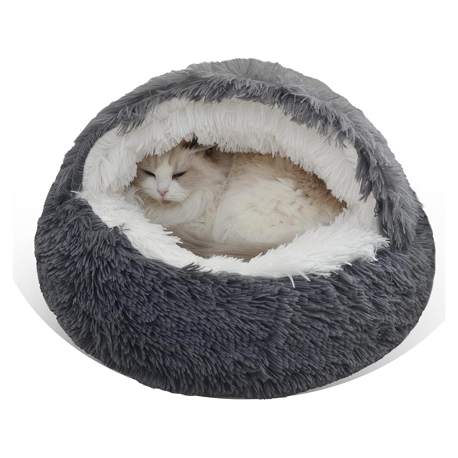 Cueva de cama para gatos Gavenia 50.8cm gris oscuro