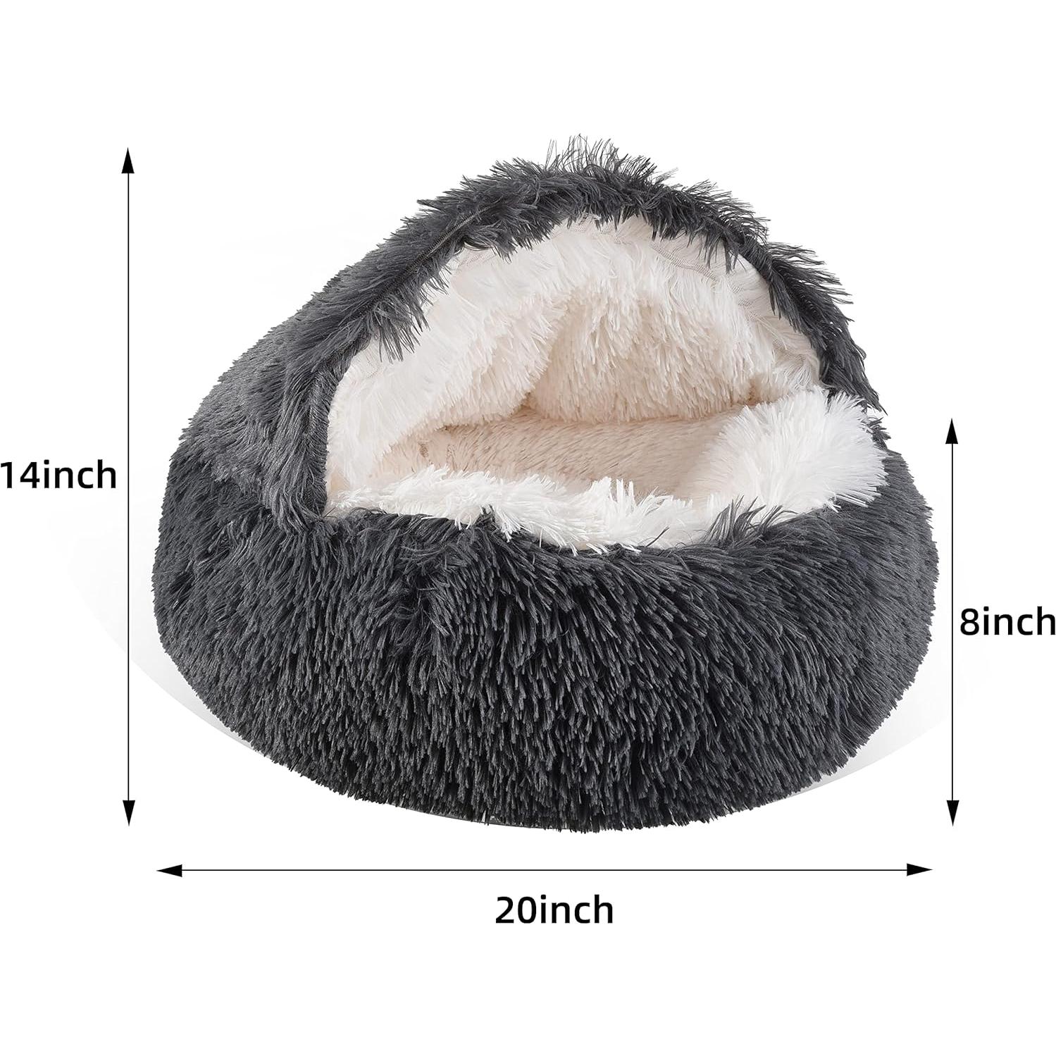 Cueva de cama para gatos Gavenia 50.8cm gris oscuro