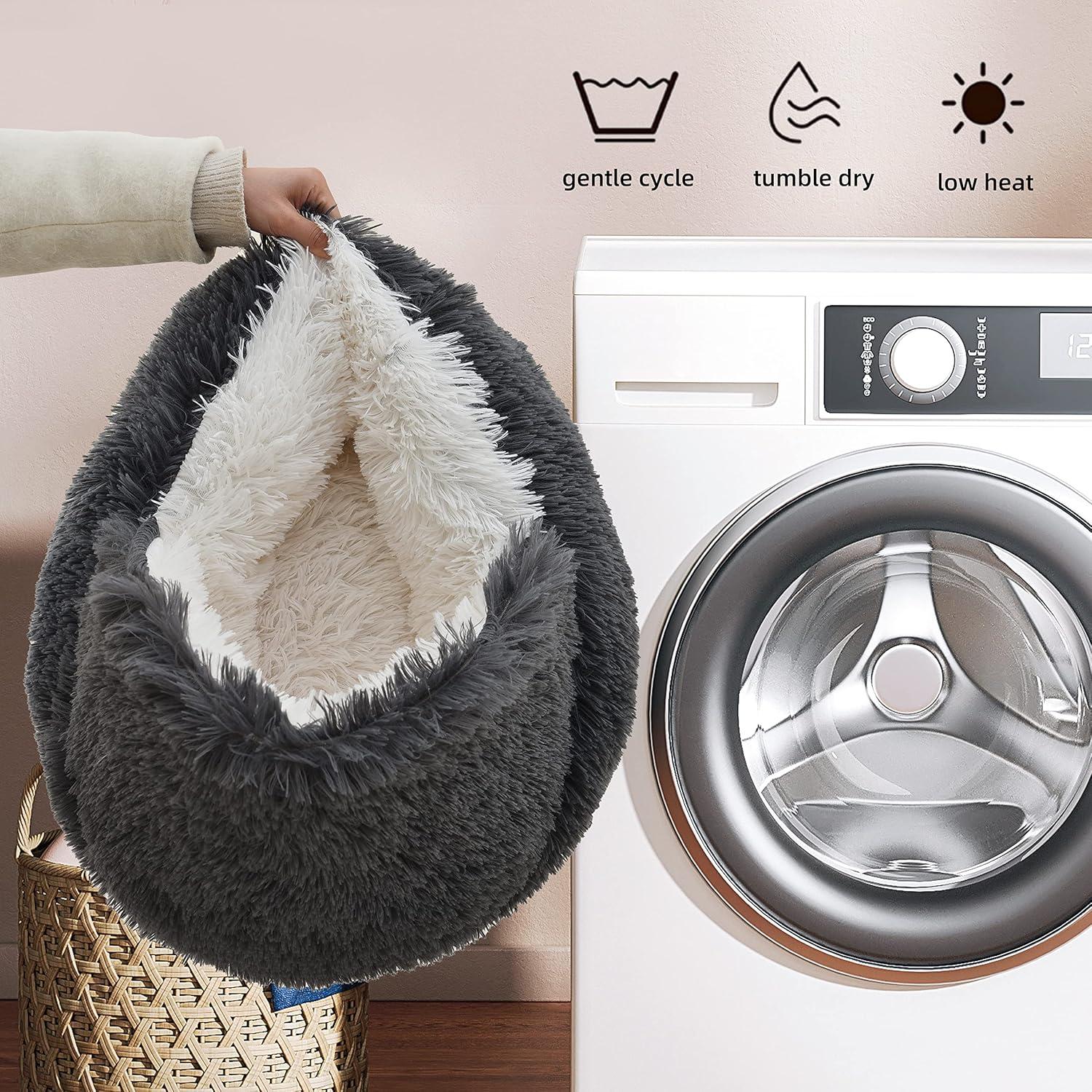 Cueva de cama para gatos Gavenia 50.8cm gris oscuro