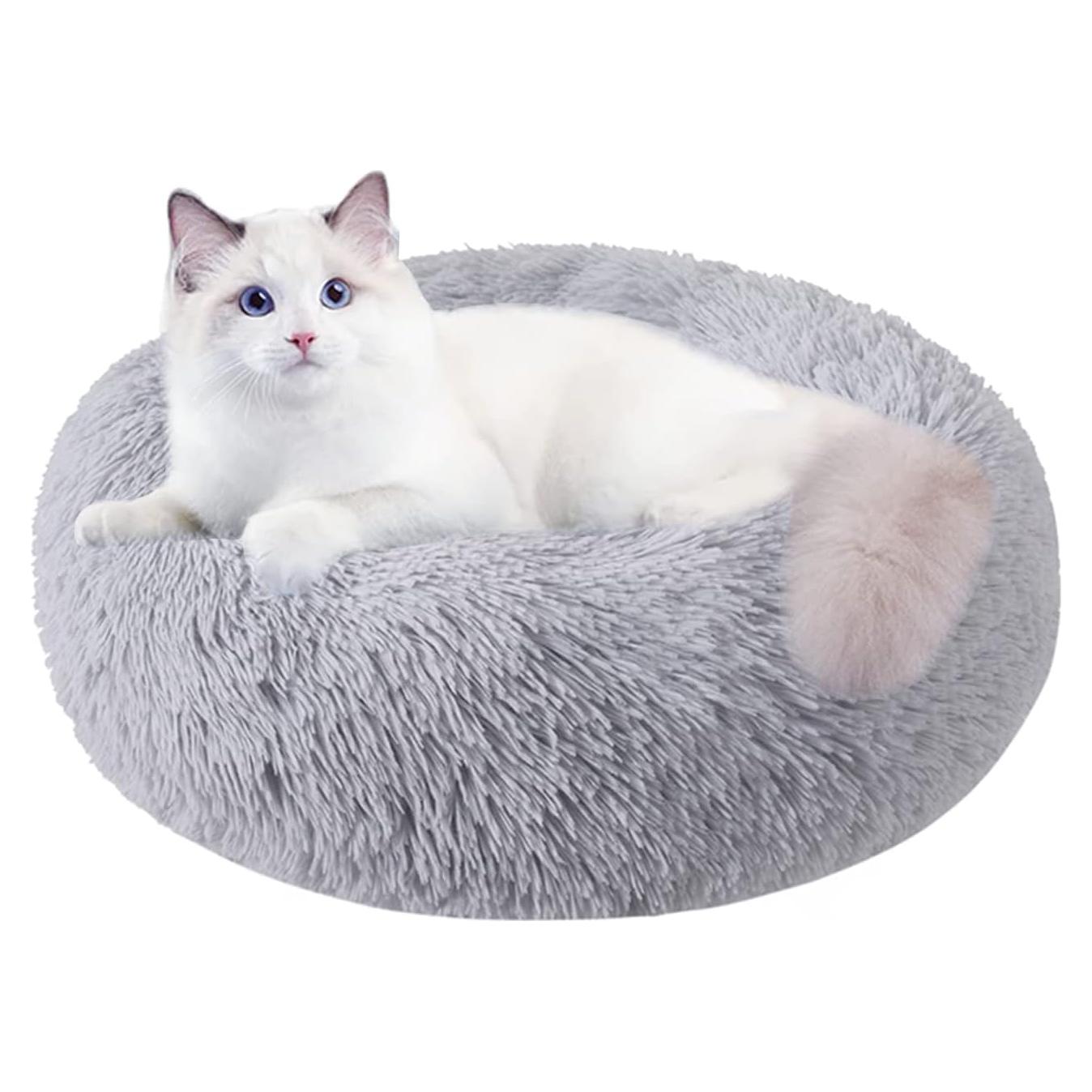 Cama redonda para perros y gatos Nisrada 50.8 cm antideslizante