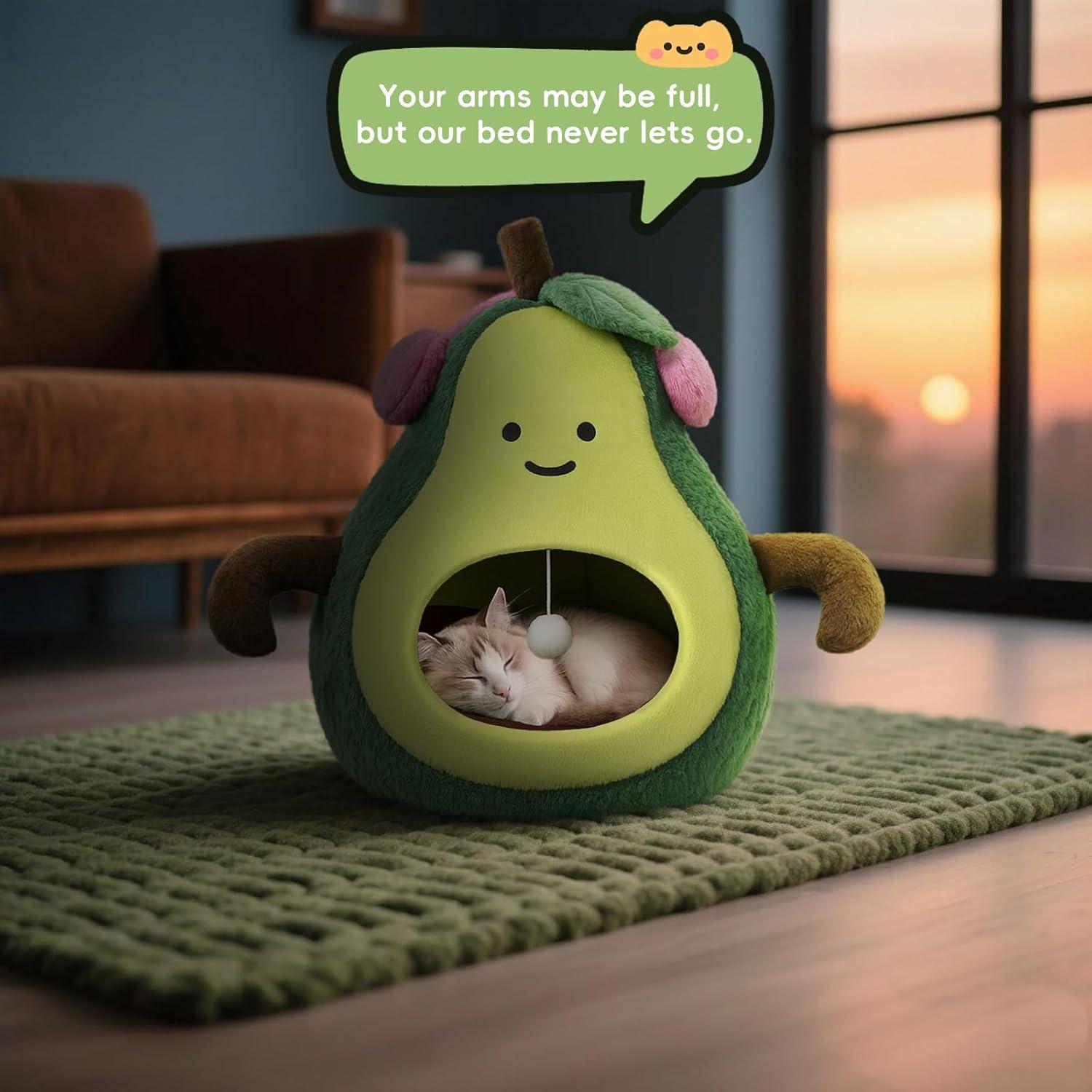 Cama para Gatos y Perros Pequeños MOYMO Aguacate 48.3 cm