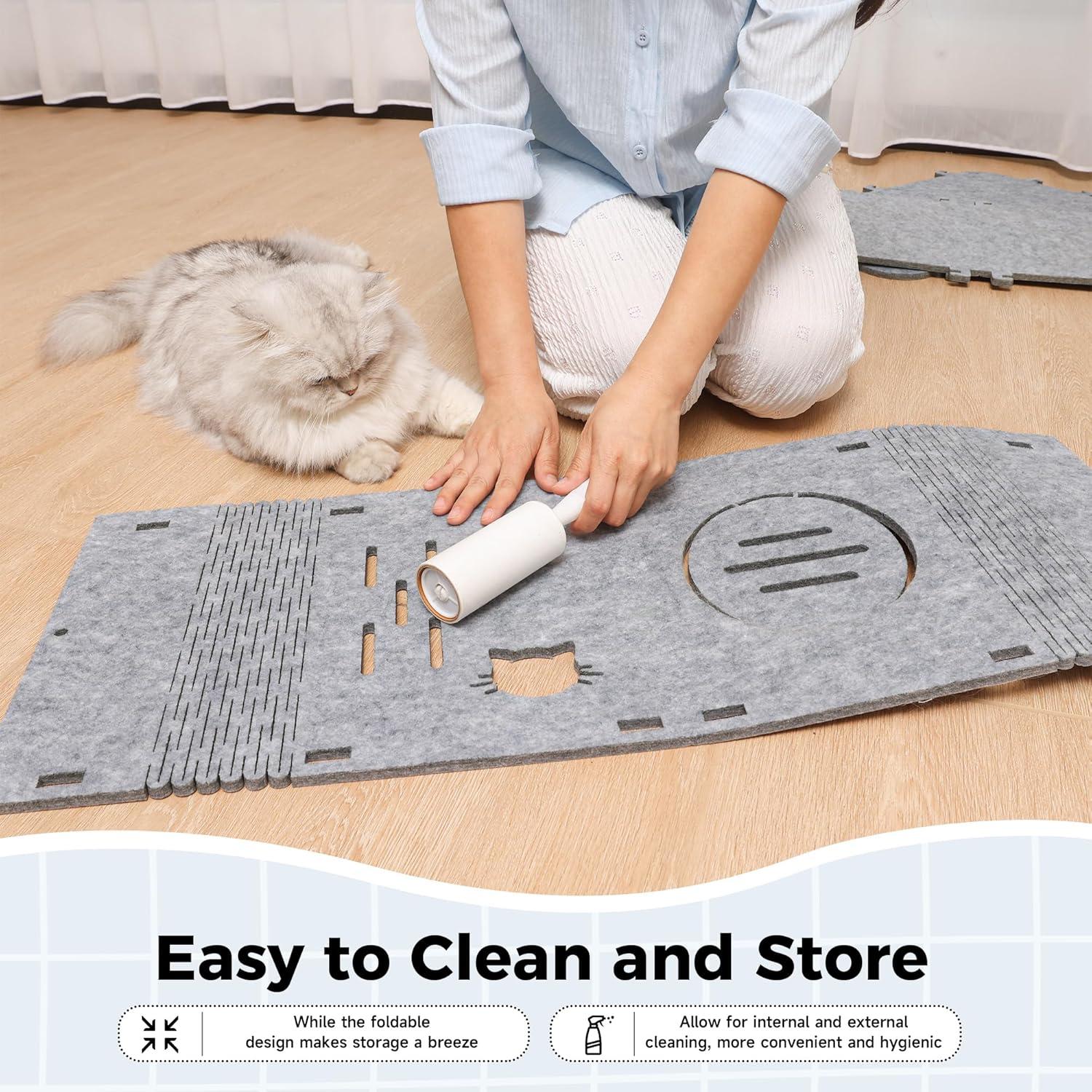 Casa para Gatos Aitmexcn Moderna 56.5x30.5x30 cm Gris