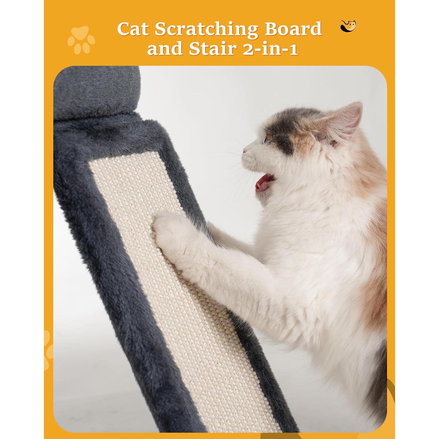 Torre de Árbol para Gatos Aechonow 4.27 m con Rascador y Cueva