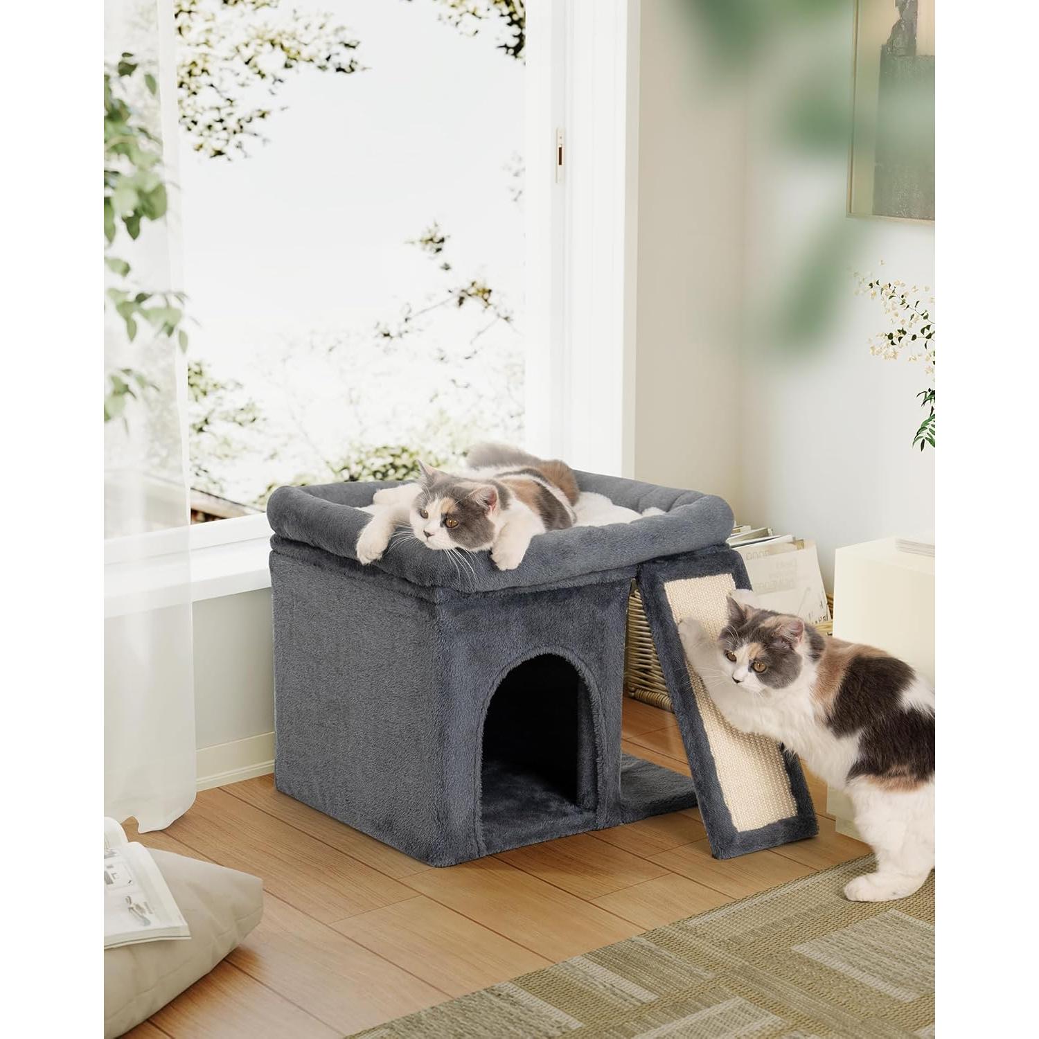 Torre de Árbol para Gatos Aechonow 4.27 m con Rascador y Cueva