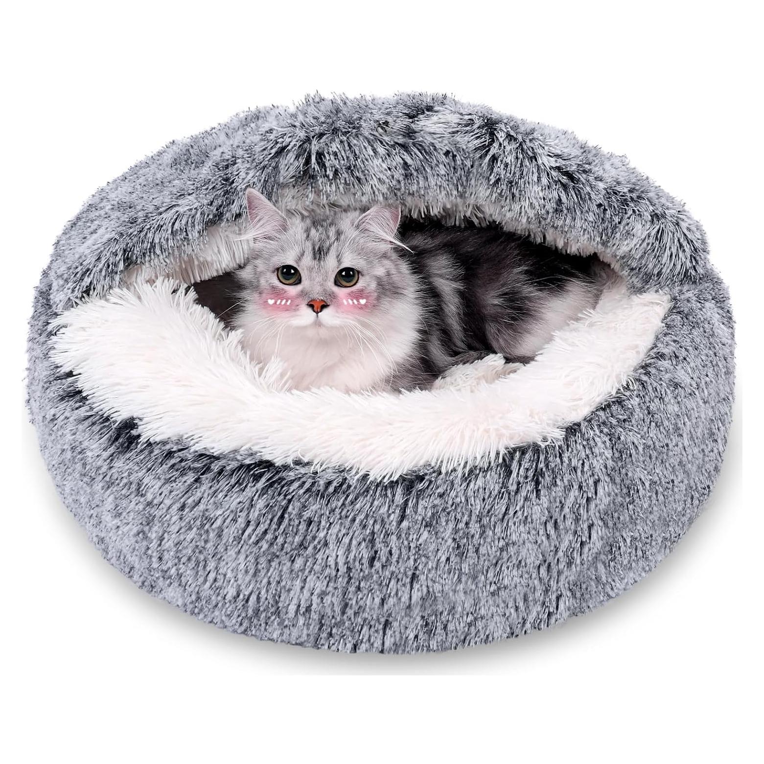 Cama para Perros y Gatos MADDEMCUTE Gris S 50.8 cm Desmontable