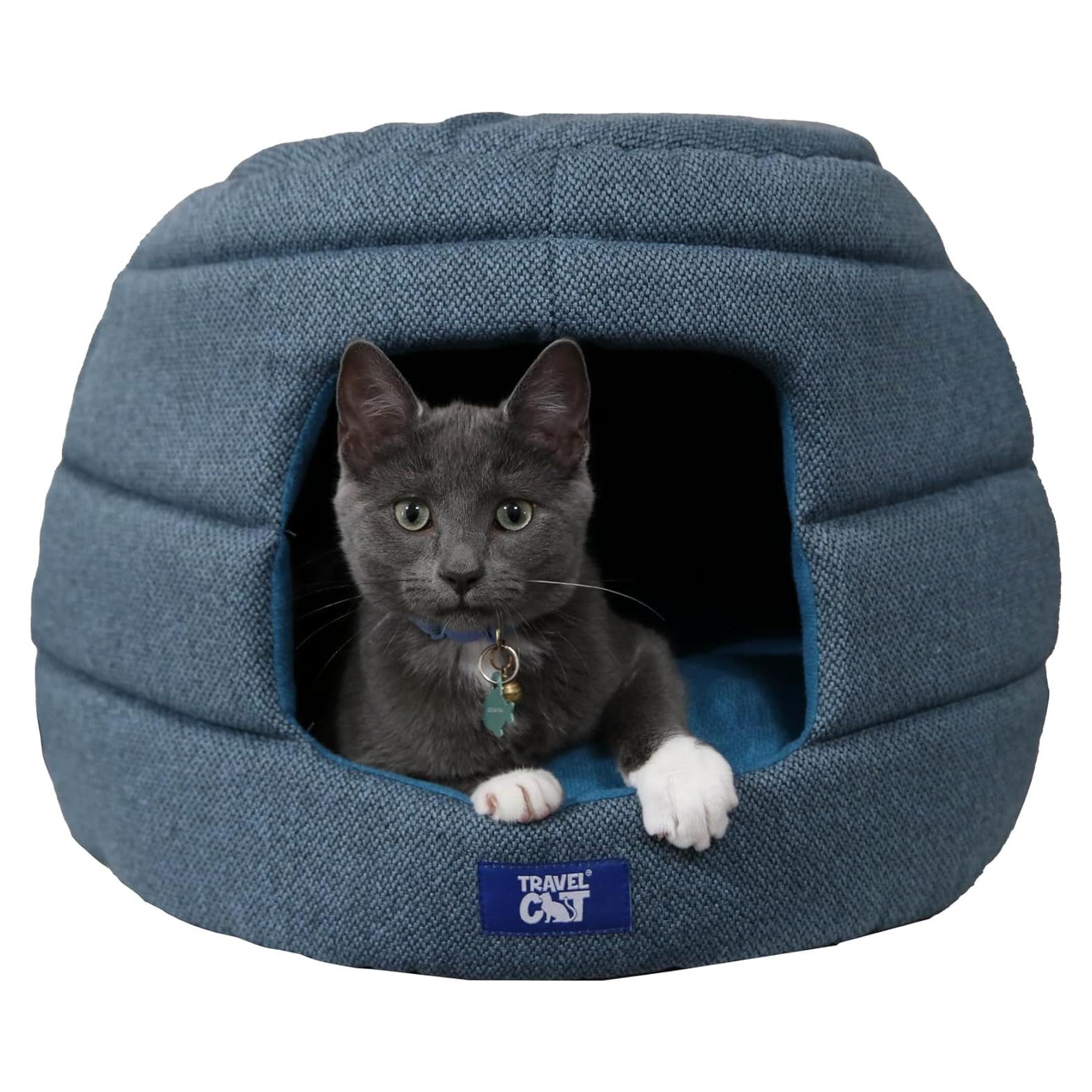 Casa para Gatos Meowbile de Viaje 63.5x45.7 cm Azul Mediana