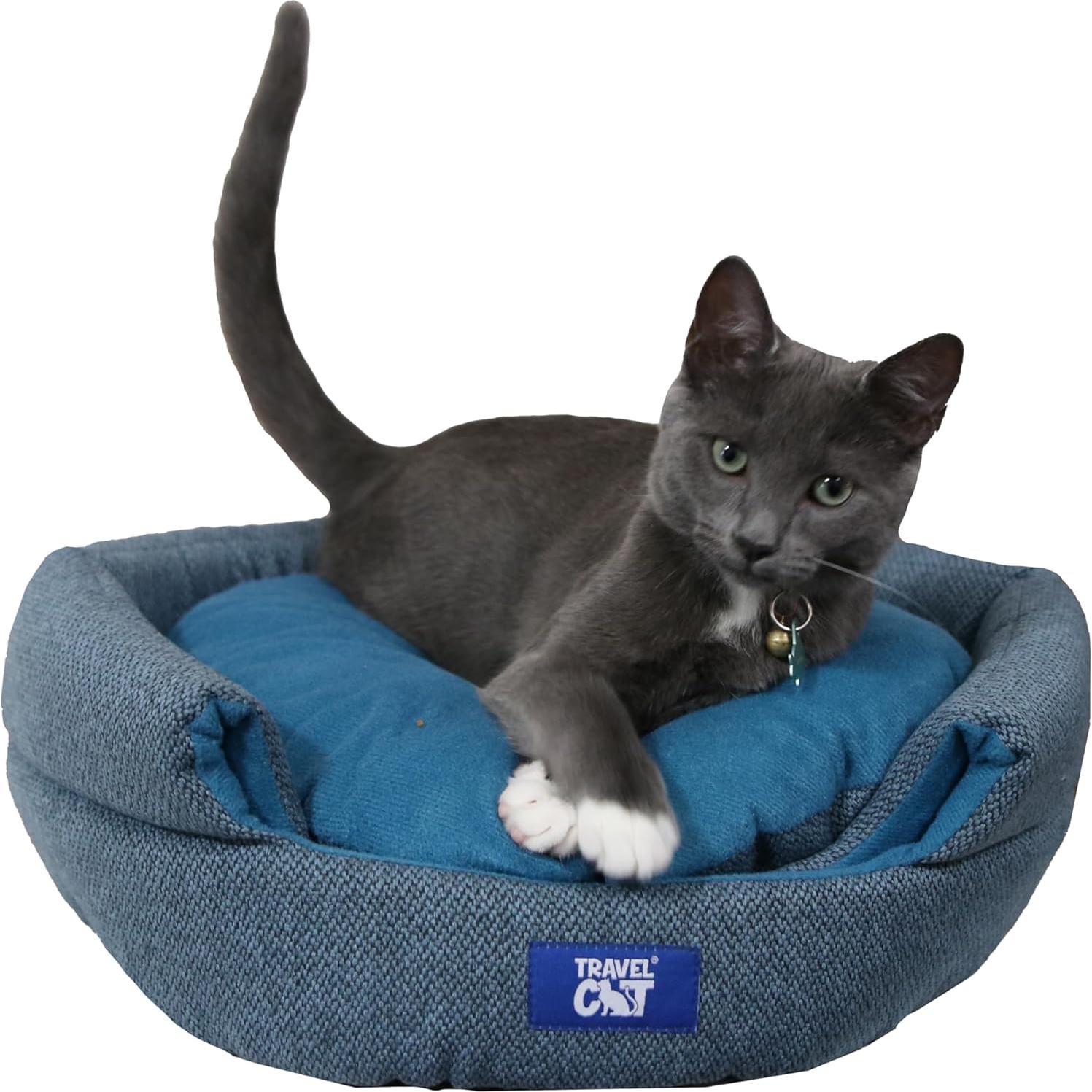 Casa para Gatos Meowbile de Viaje 63.5x45.7 cm Azul Mediana