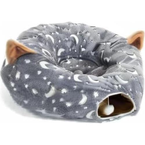Túnel para Gatos LUCKITTY con Cama y Juguete, 91.44 cm