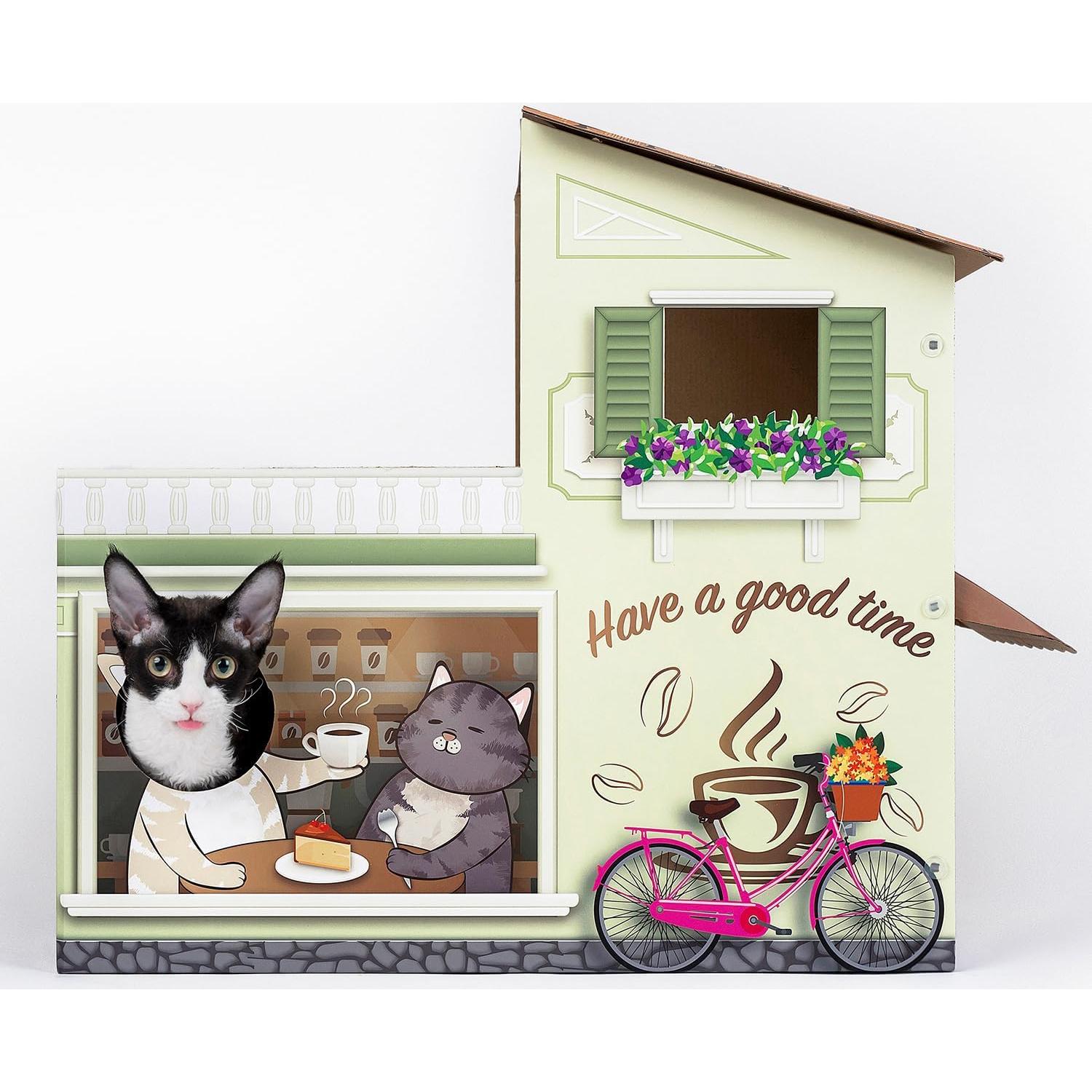 Casa Rascadora para Gatos SMILE PAWS Cafetería 62x39cm