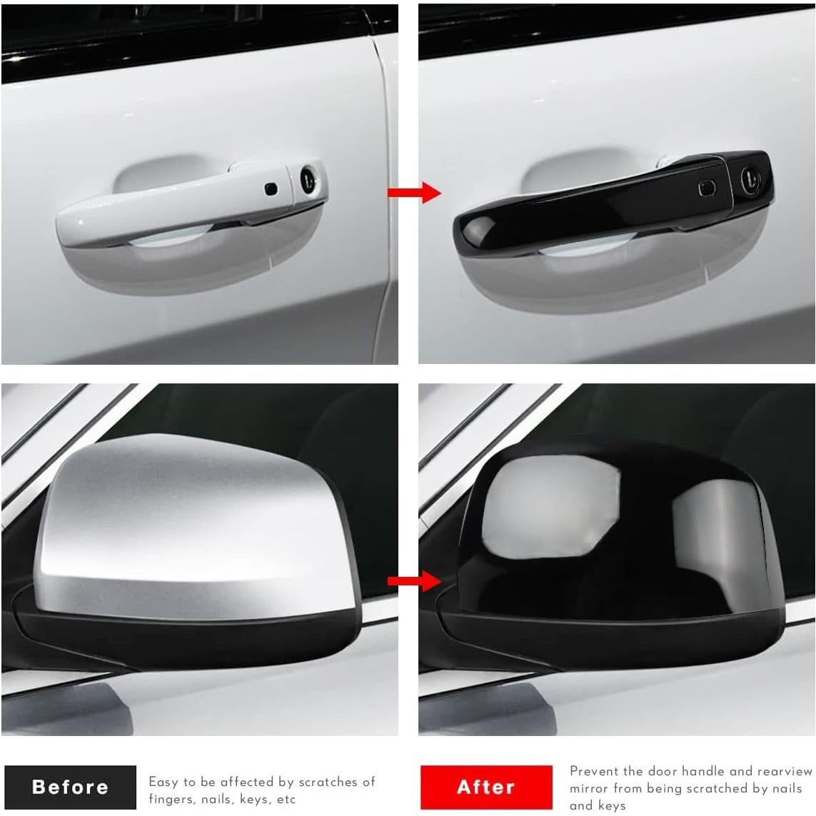 Cubiertas de Manijas y Espejos DLOVEG para Grand Cherokee y Durango