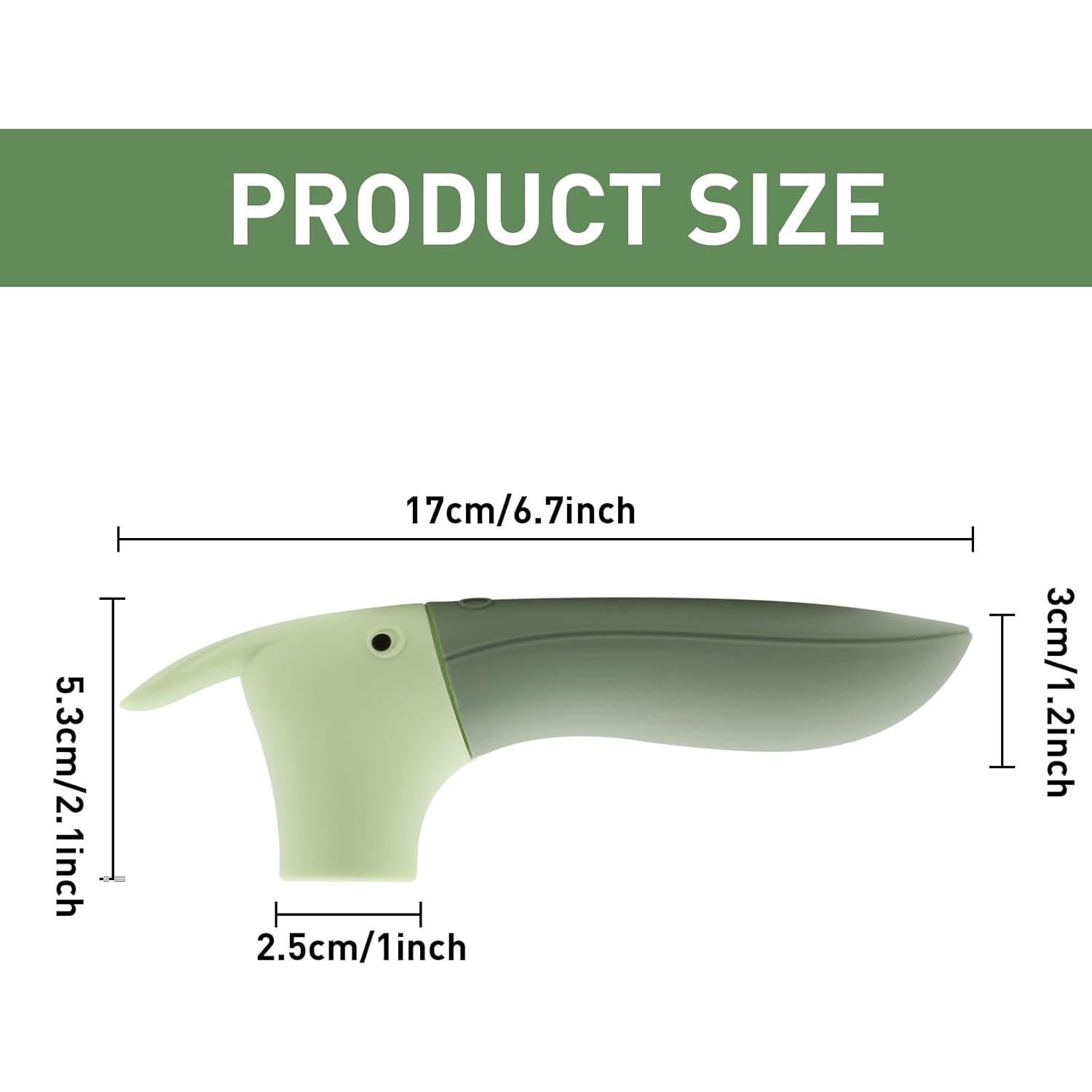 Funda de Mango de Puerta VinBee de Silicona Verde - 2 Piezas