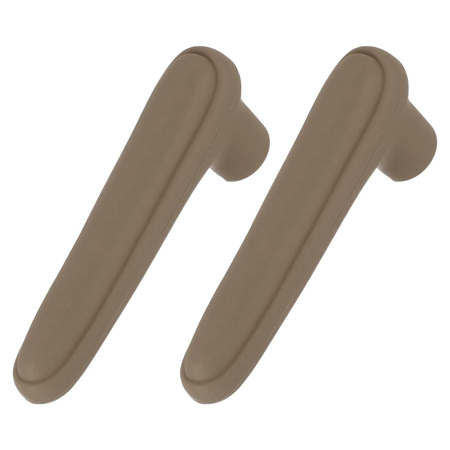 Cubiertas de Manijas de Puerta uxcell de Silicona 2 Pcs Marrón