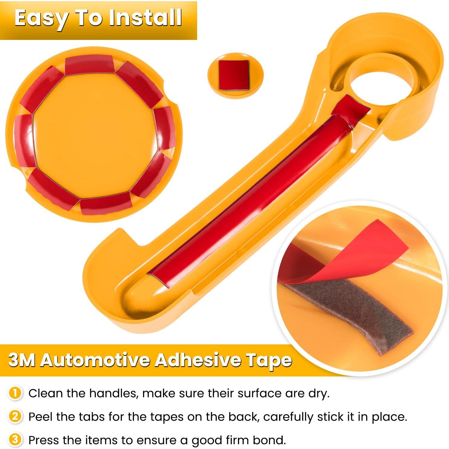 E-cowlboy Accesorios para Jeep Wrangler JK 2007-2018 Amarillo 15PCS