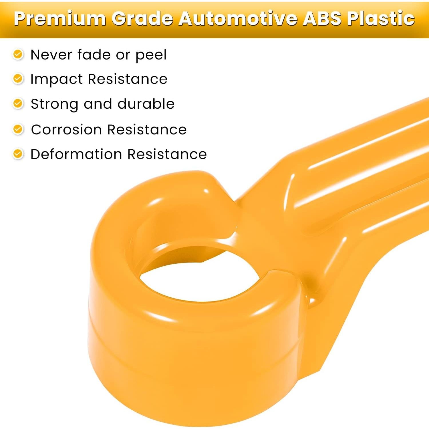 E-cowlboy Accesorios para Jeep Wrangler JK 2007-2018 Amarillo 15PCS