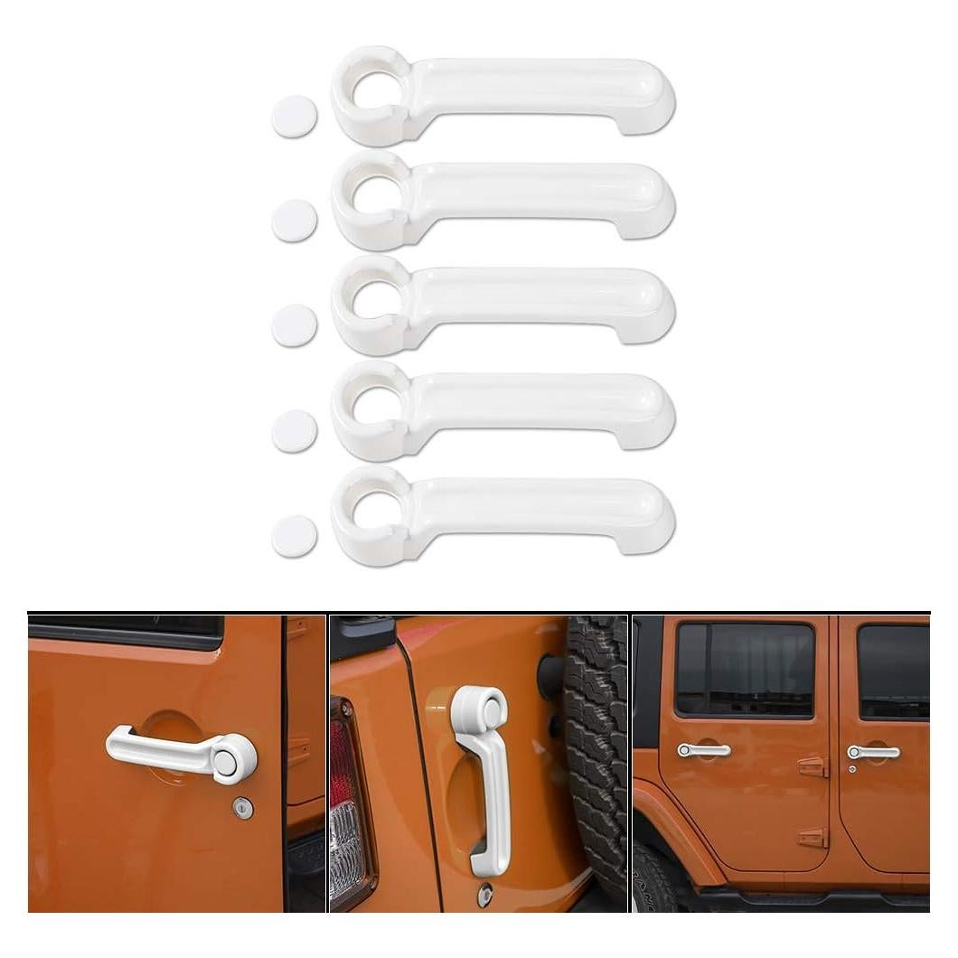 Cubiertas de Manija de Puerta Jeep Wrangler 2007-2017 JeCar 5pcs