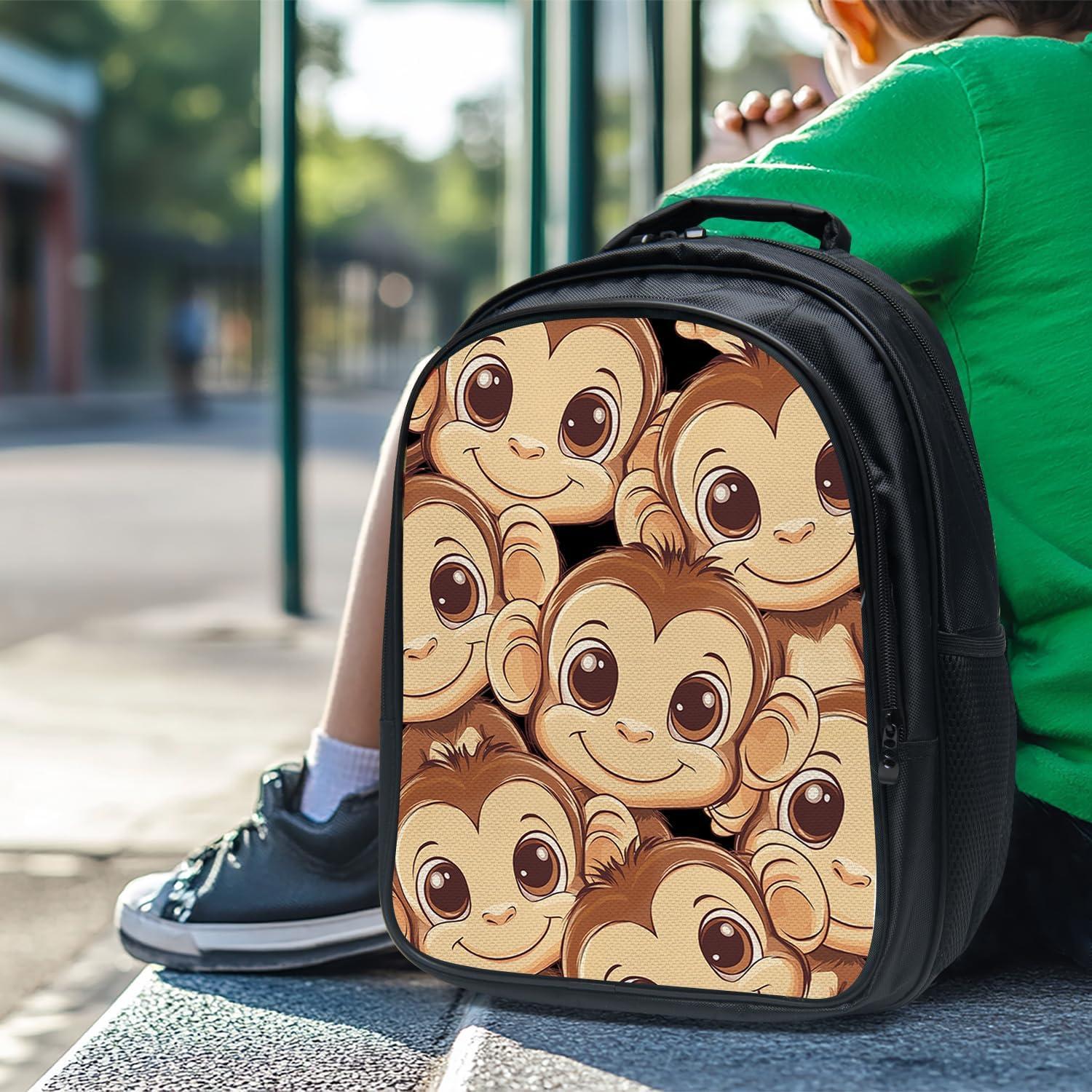 Mochila Escolar Mono Luxvio 15.2x30x43 cm Unisex Niños