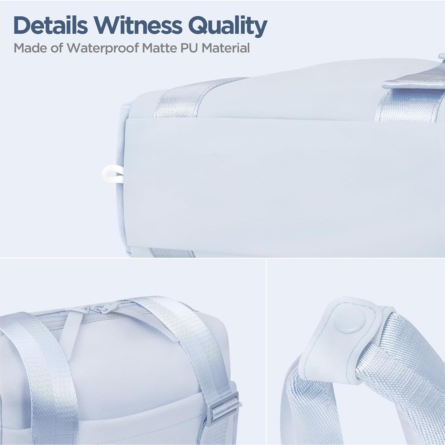 Mini Bolsa de Gimnasio Cysiyu para Mujeres 35.5x10.2cm Plata