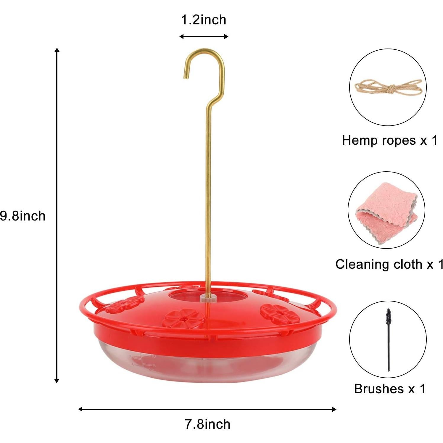 Comedero para Colibríes Eggs Sound 414 ml 5 Puertos Antifugas