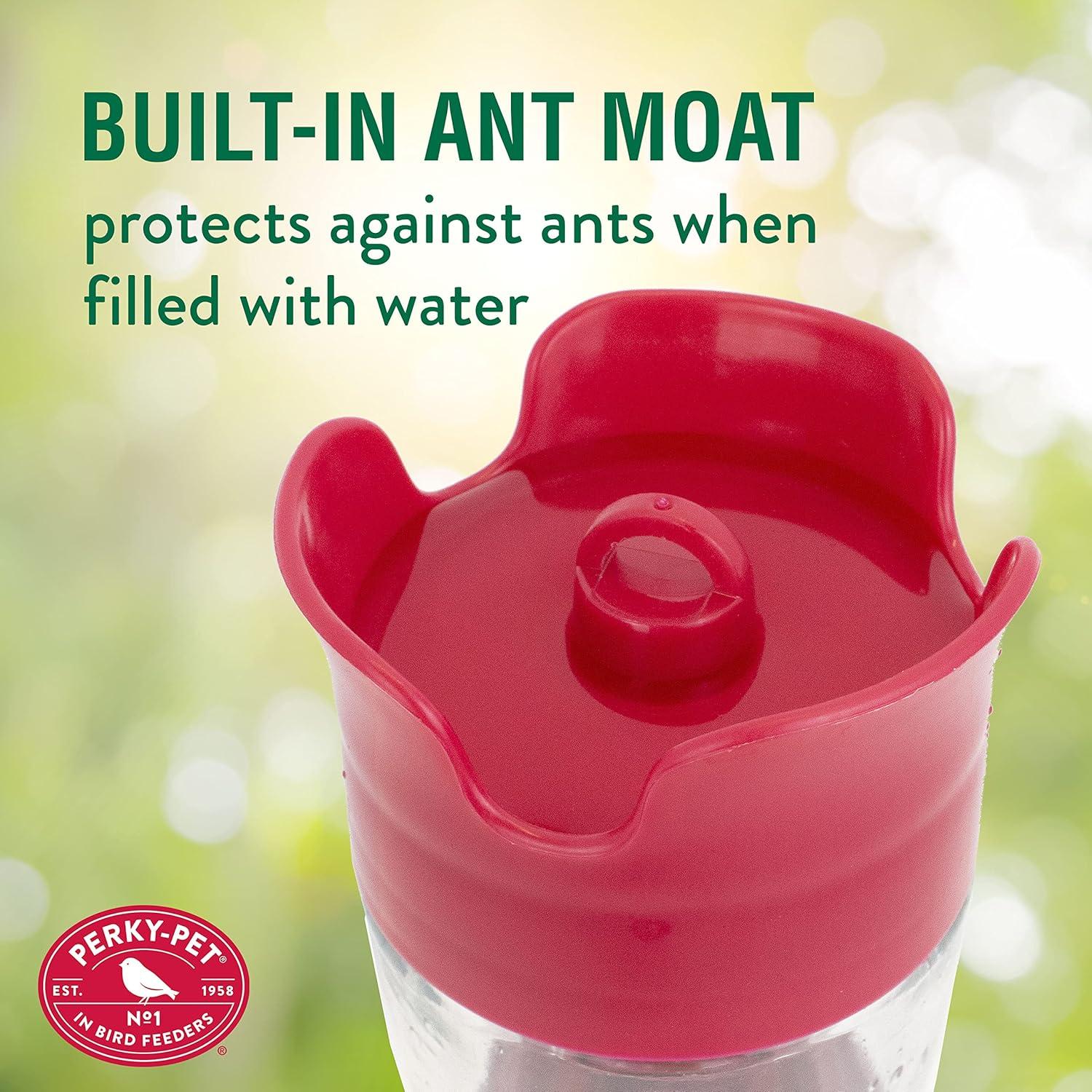 Alimentador de Colibríes Perky-Pet 9201-1SR Vidrio 355 ml Rosa