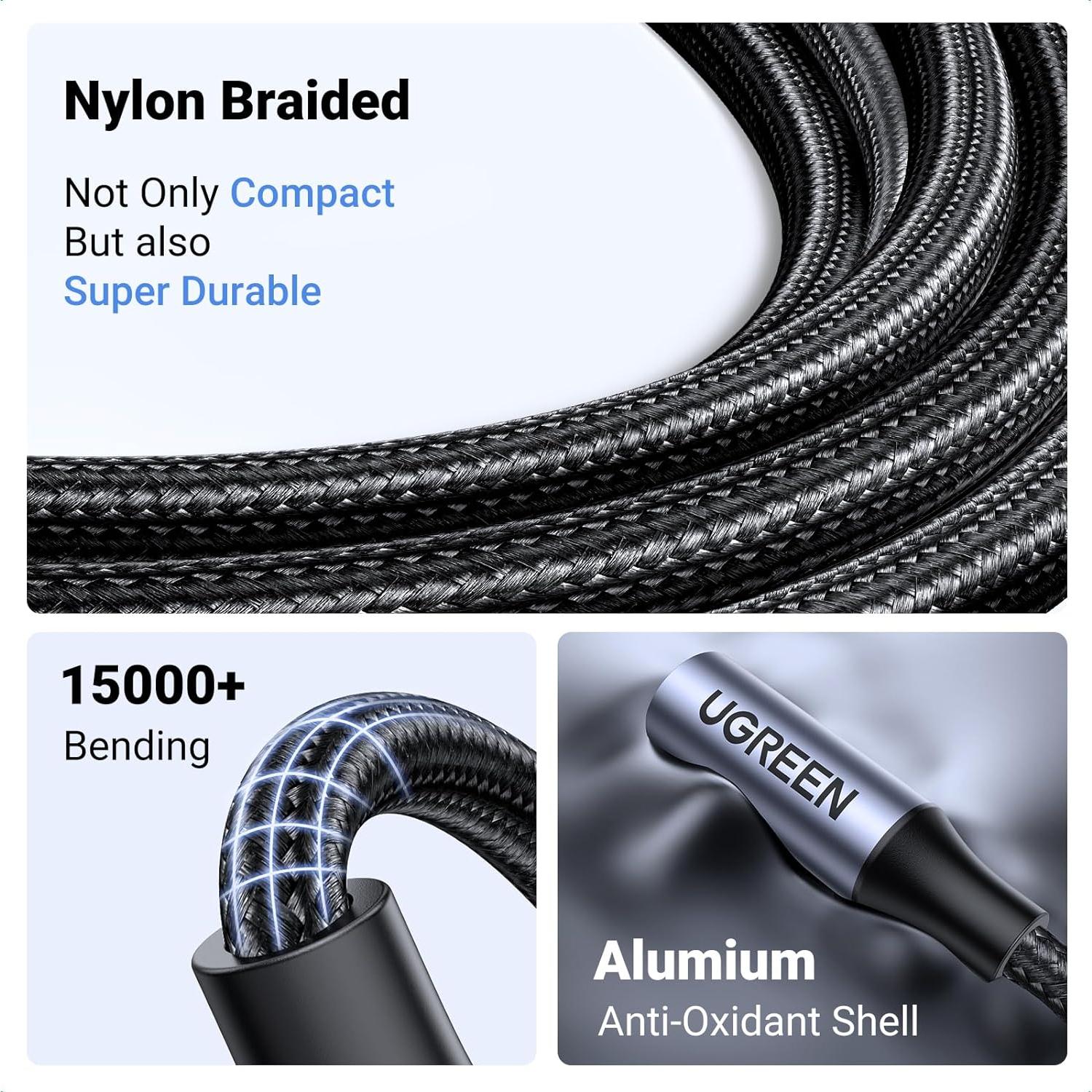 Adaptador UGREEN Lightning a 3.5mm para iPhone Gris