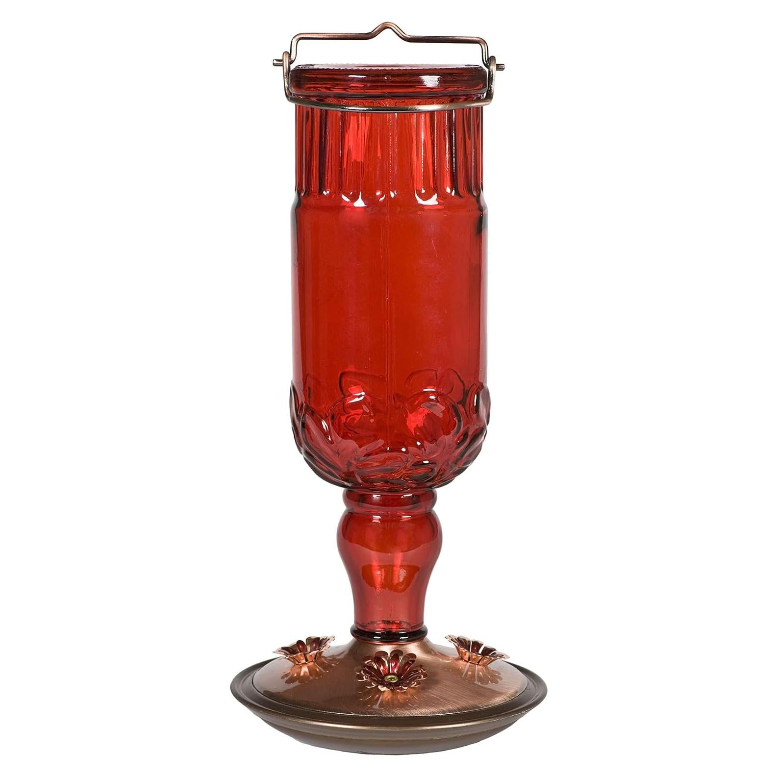 Alimentador de Colibríes Perky-Pet Botella Antigua Roja 710 ml