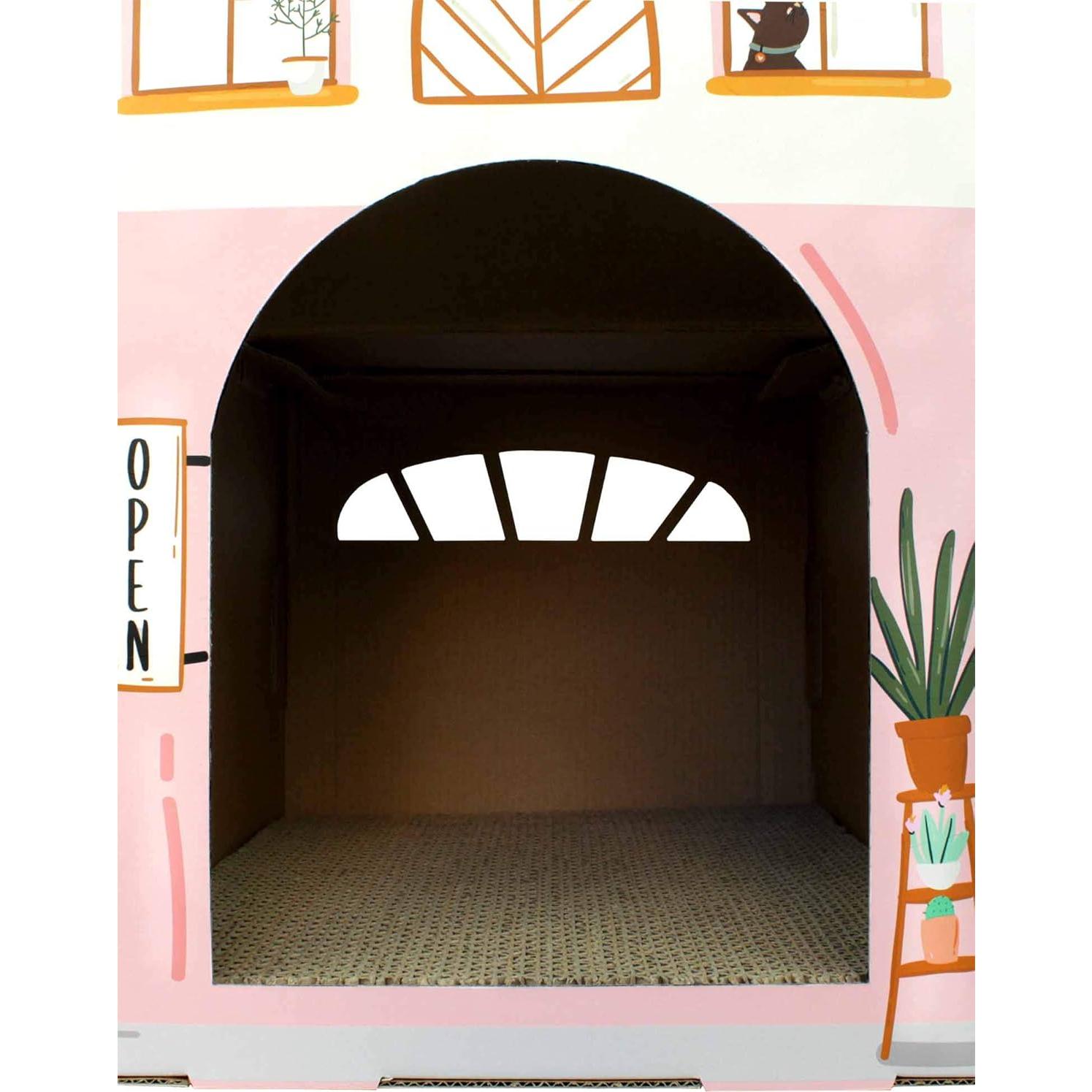 Casa para Gatos de Cartón 2 en 1 American Cat Club