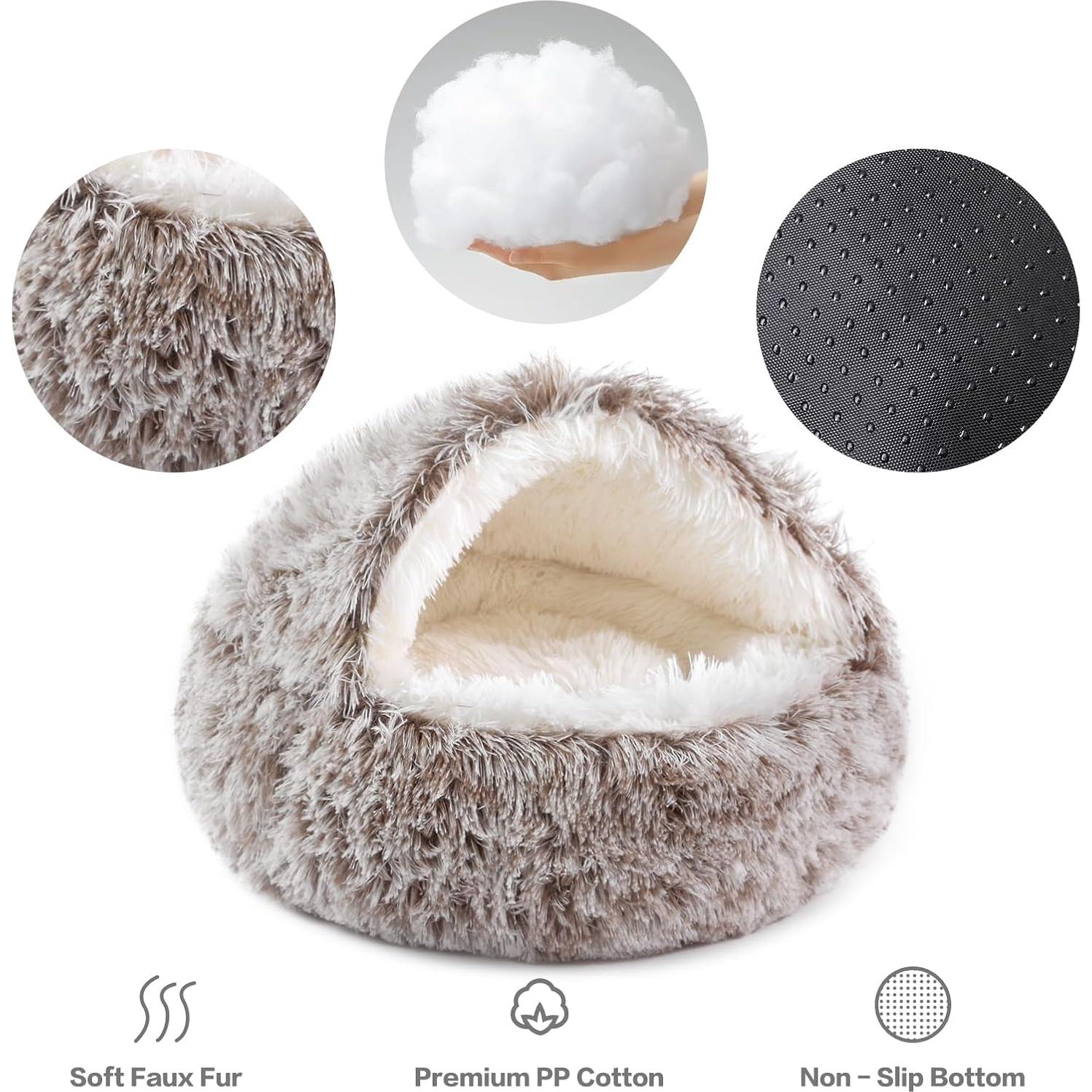 Cama para Perros Grande NOYAL 70cm Felpa Antiestrés