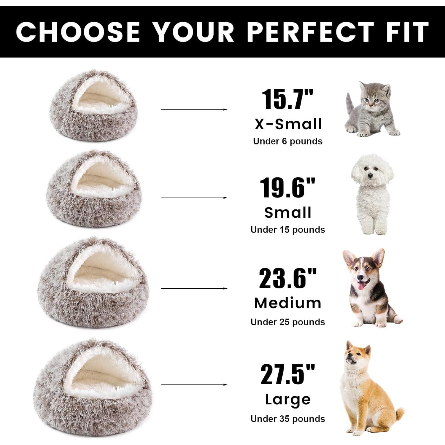 Cama para Perros Grande NOYAL 70cm Felpa Antiestrés