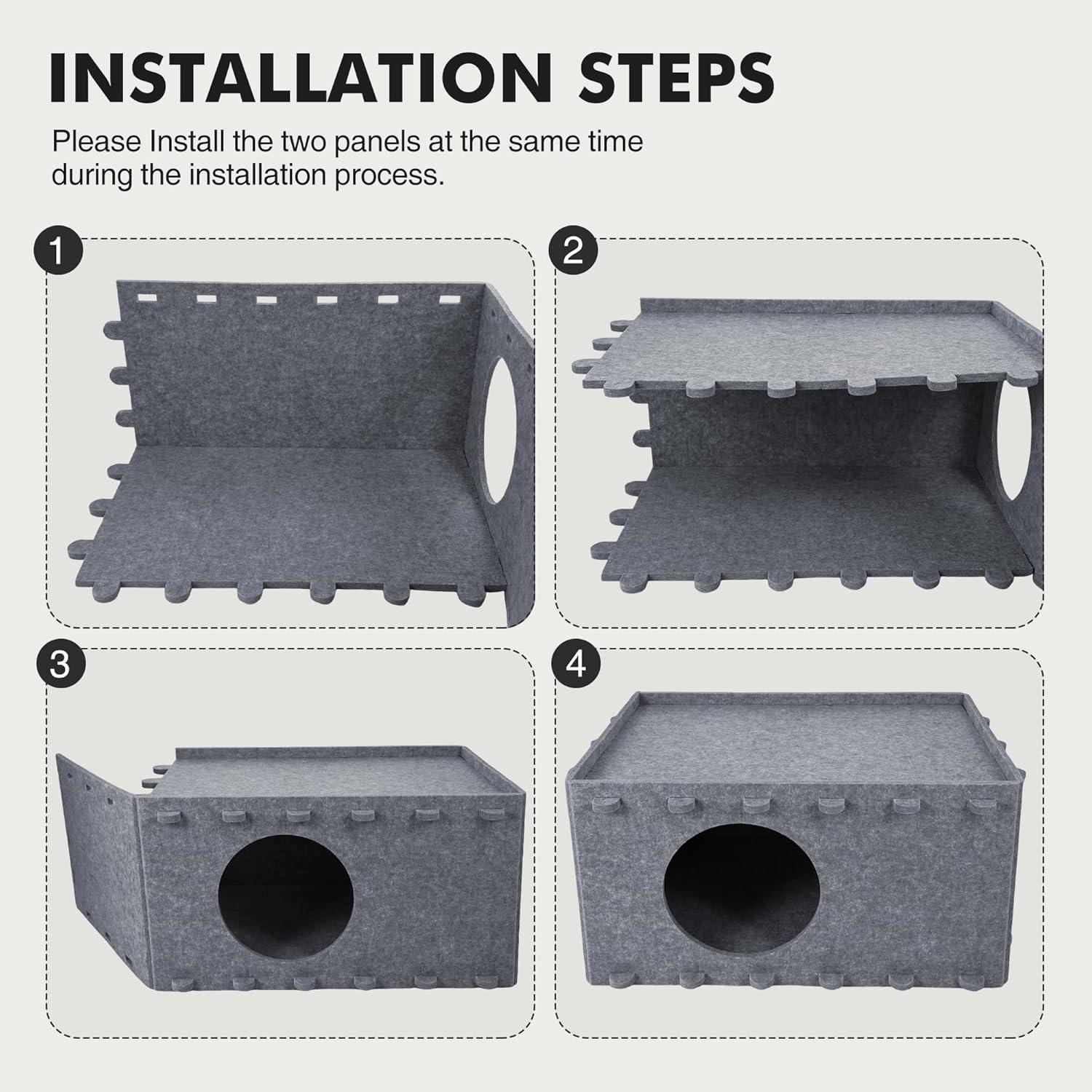 Cama para Gatos OOZAZEMM Gris 55.9x36.1x30.5 cm Resistente