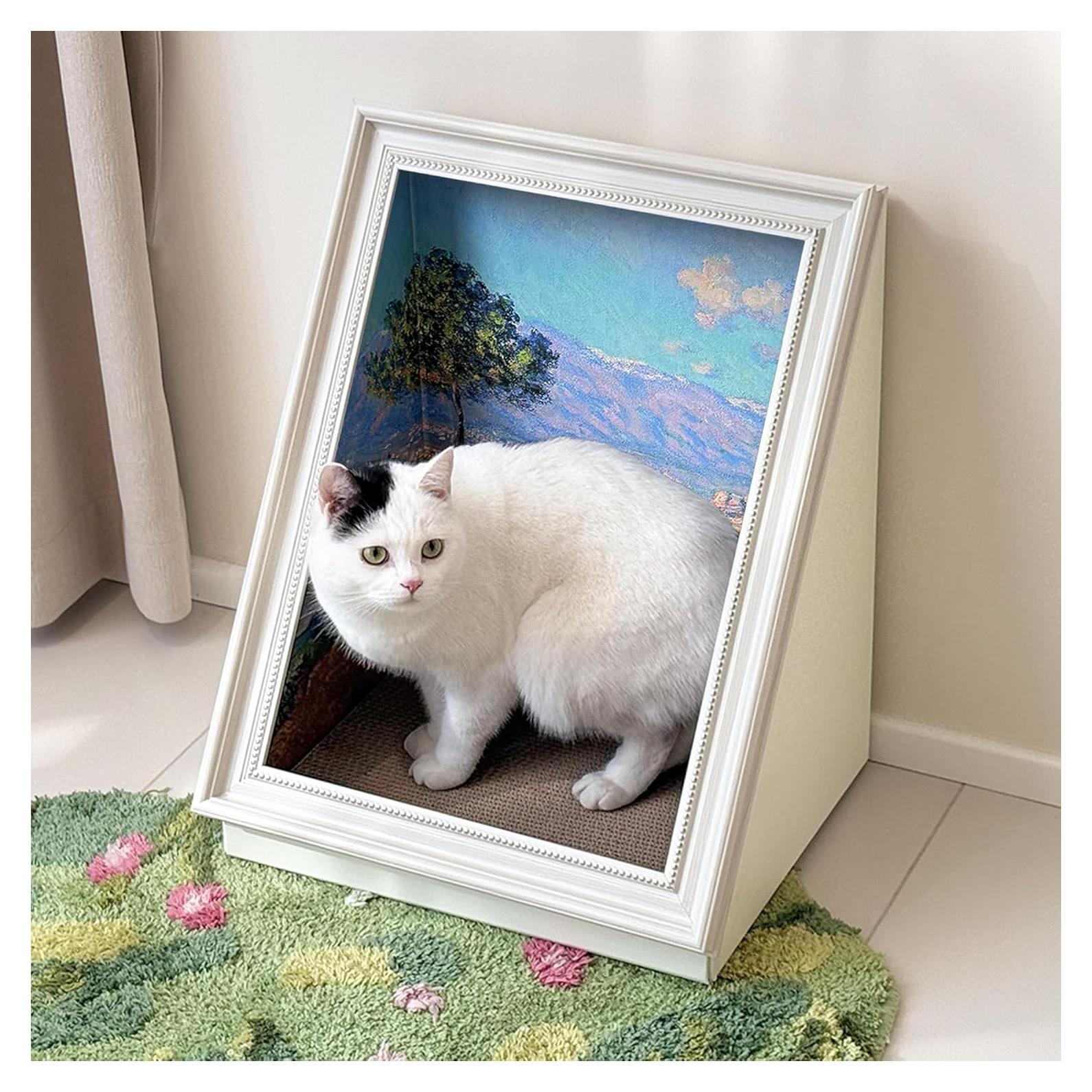 Casa Rascadora para Gatos PETKARAY con Pintura al Óleo