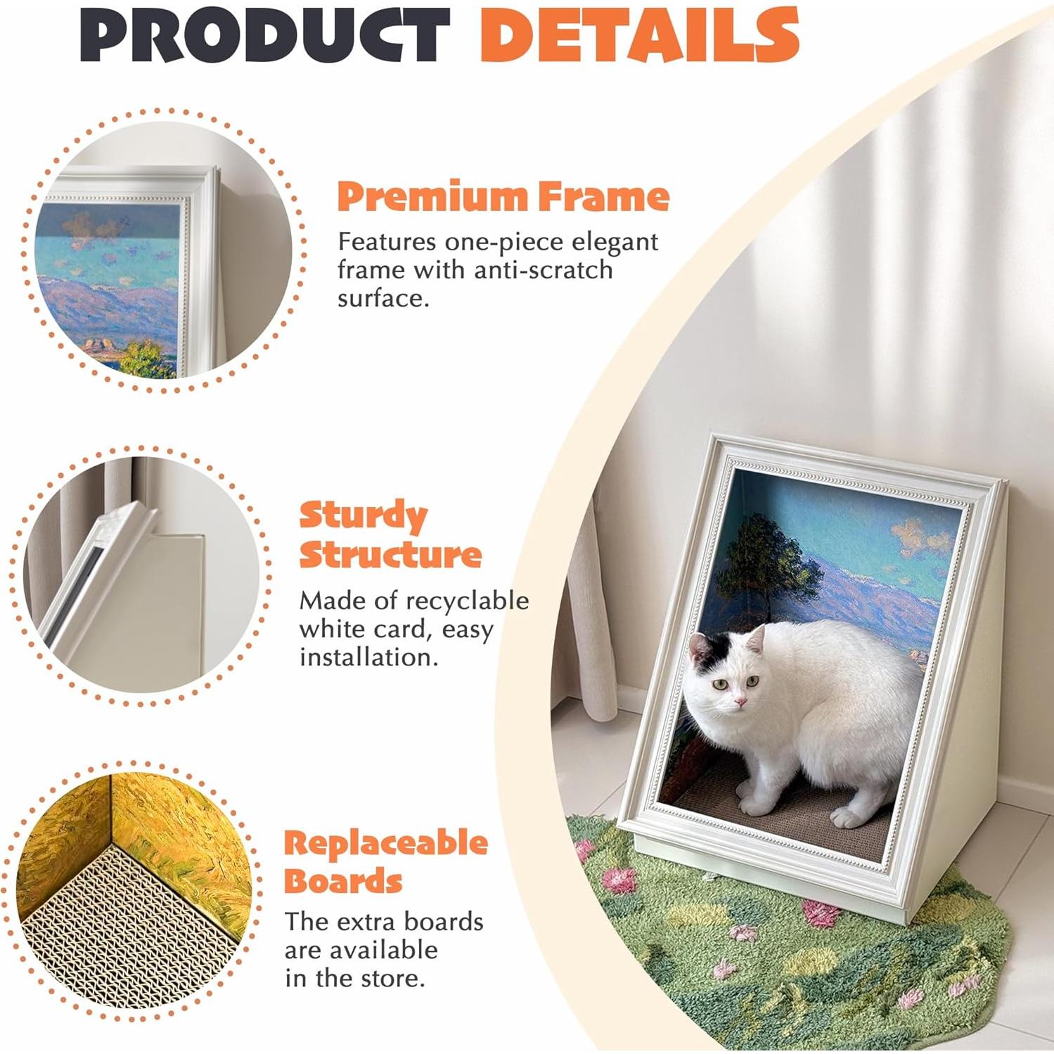 Casa Rascadora para Gatos PETKARAY con Pintura al Óleo